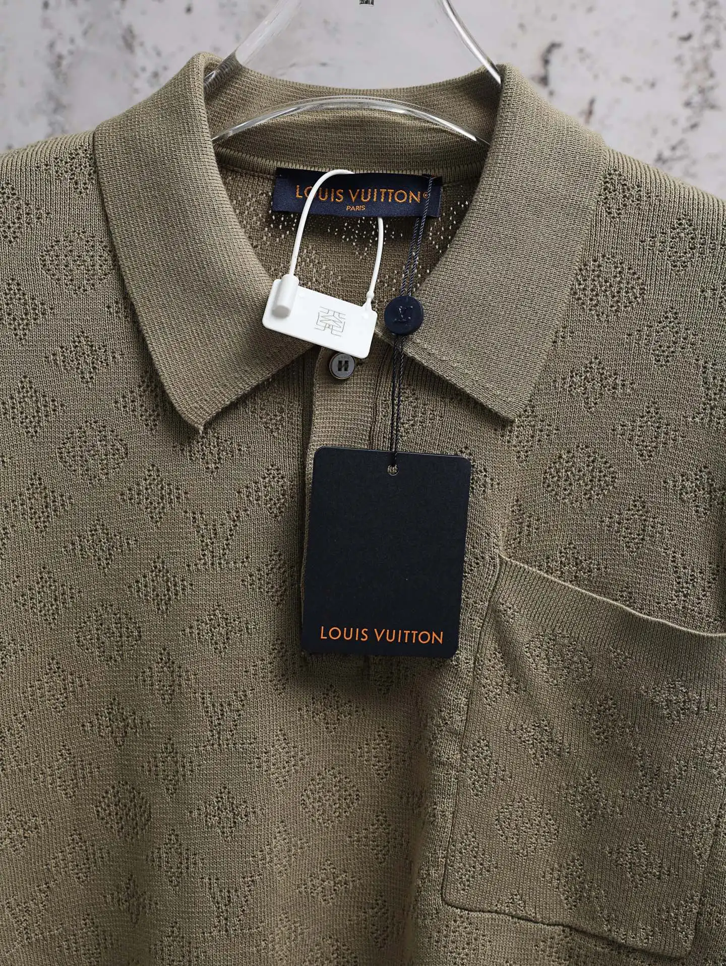 Monogram Mesh Knit Polo Shirt D21520628 — view 6