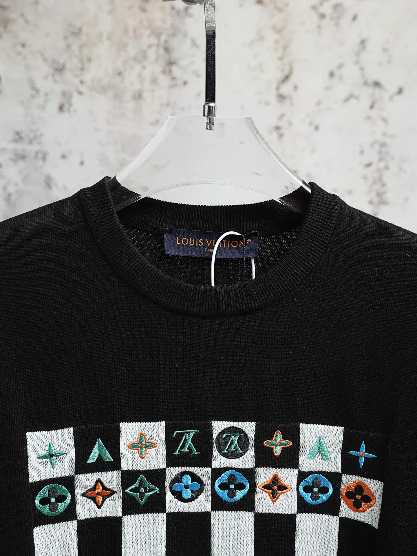 Monogram Ghost Damier Embroidered T-Shirt D22020584 — view 5