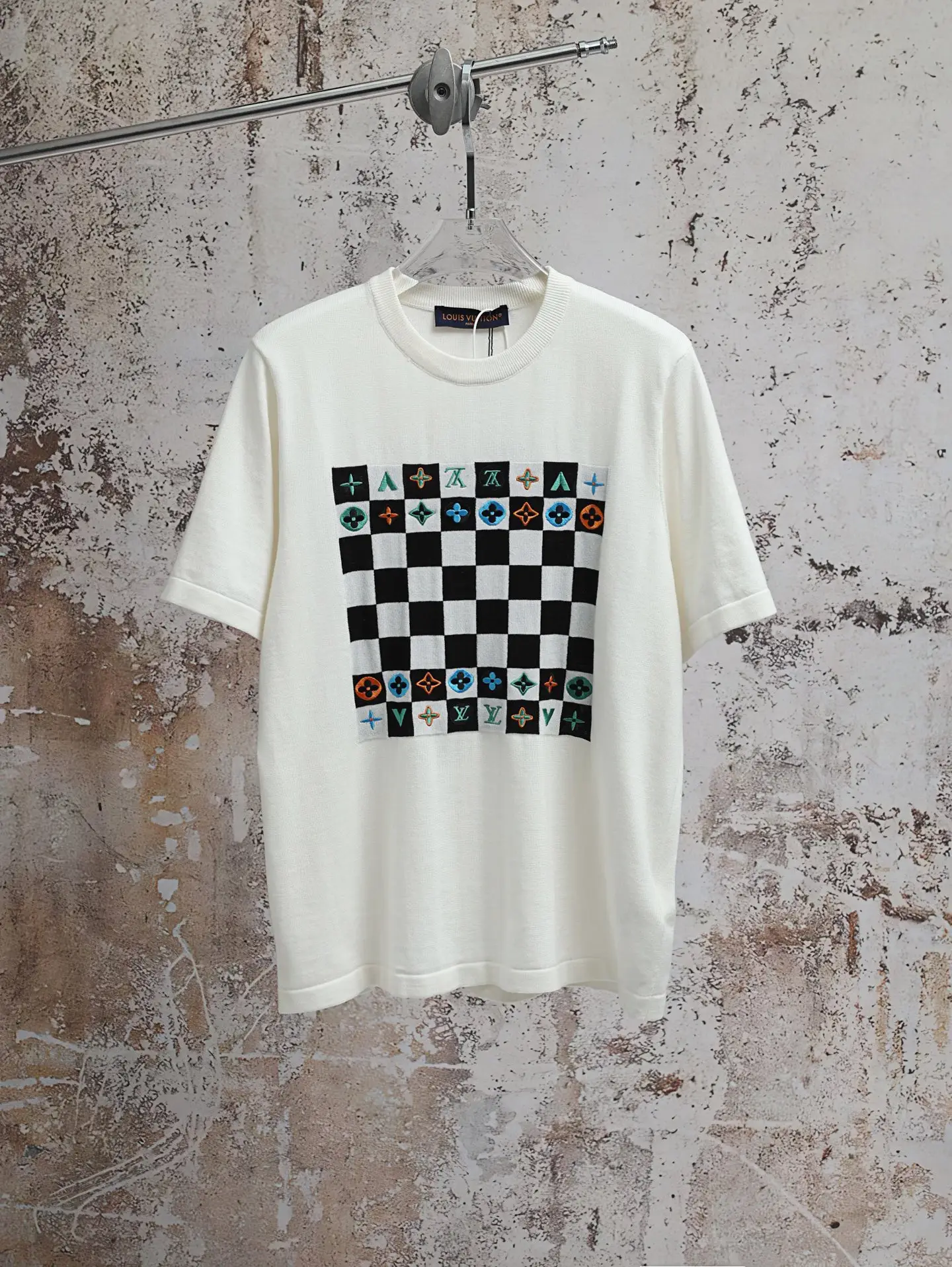 Monogram Ghost Damier Embroidered T-Shirt D22020585