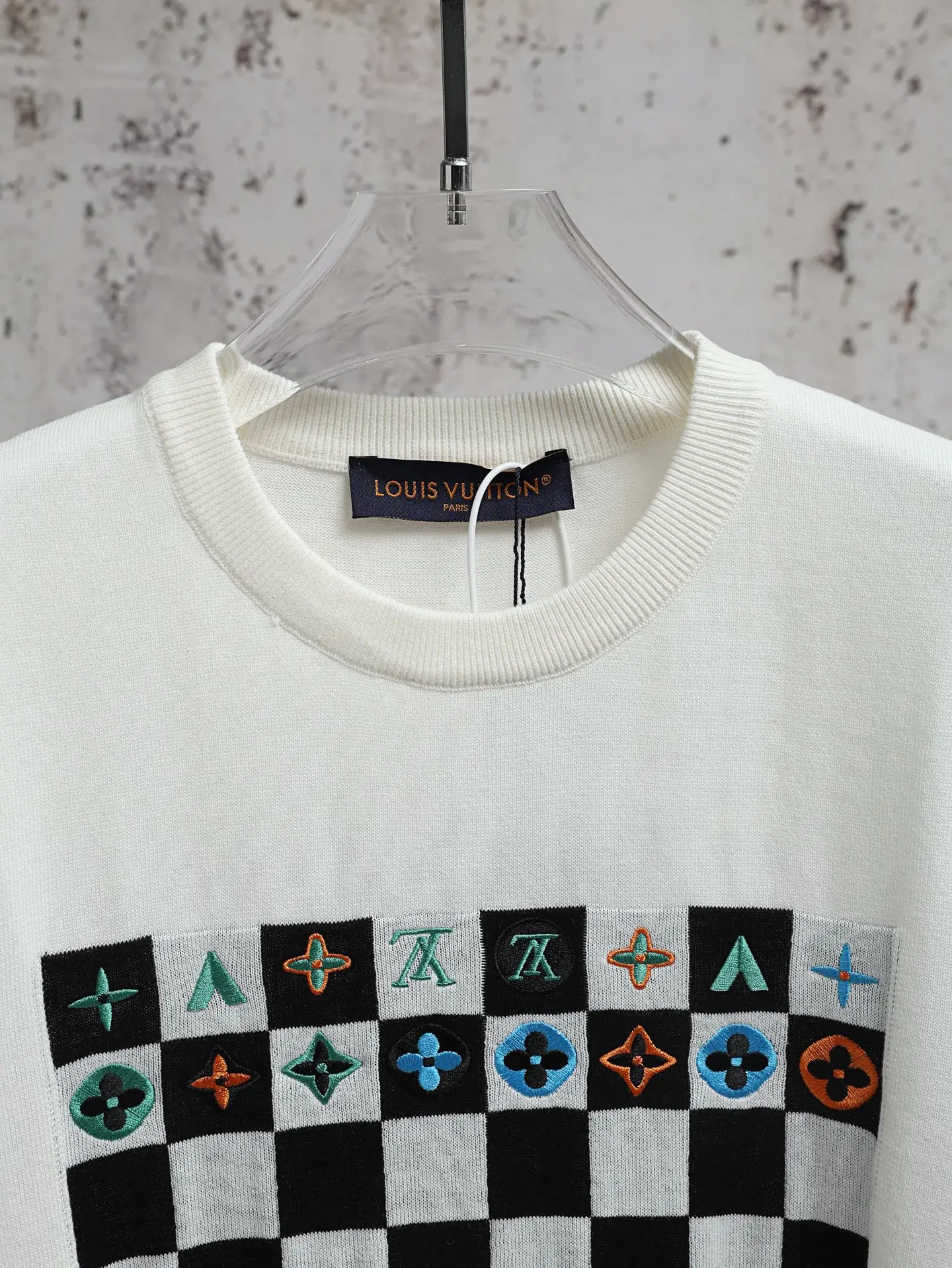 Monogram Ghost Damier Embroidered T-Shirt D22020585 — view 4