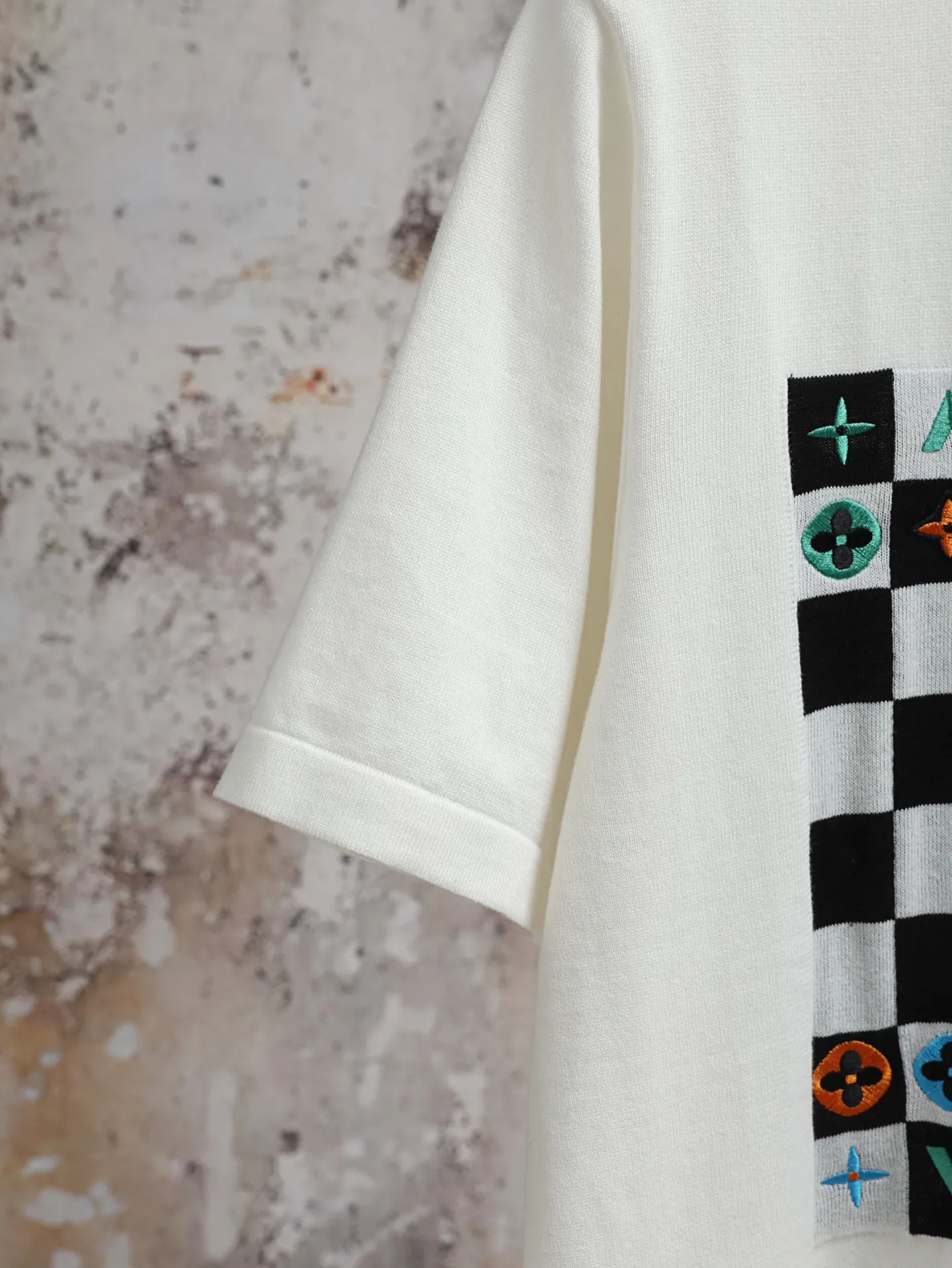 Monogram Ghost Damier Embroidered T-Shirt D22020585 — view 6