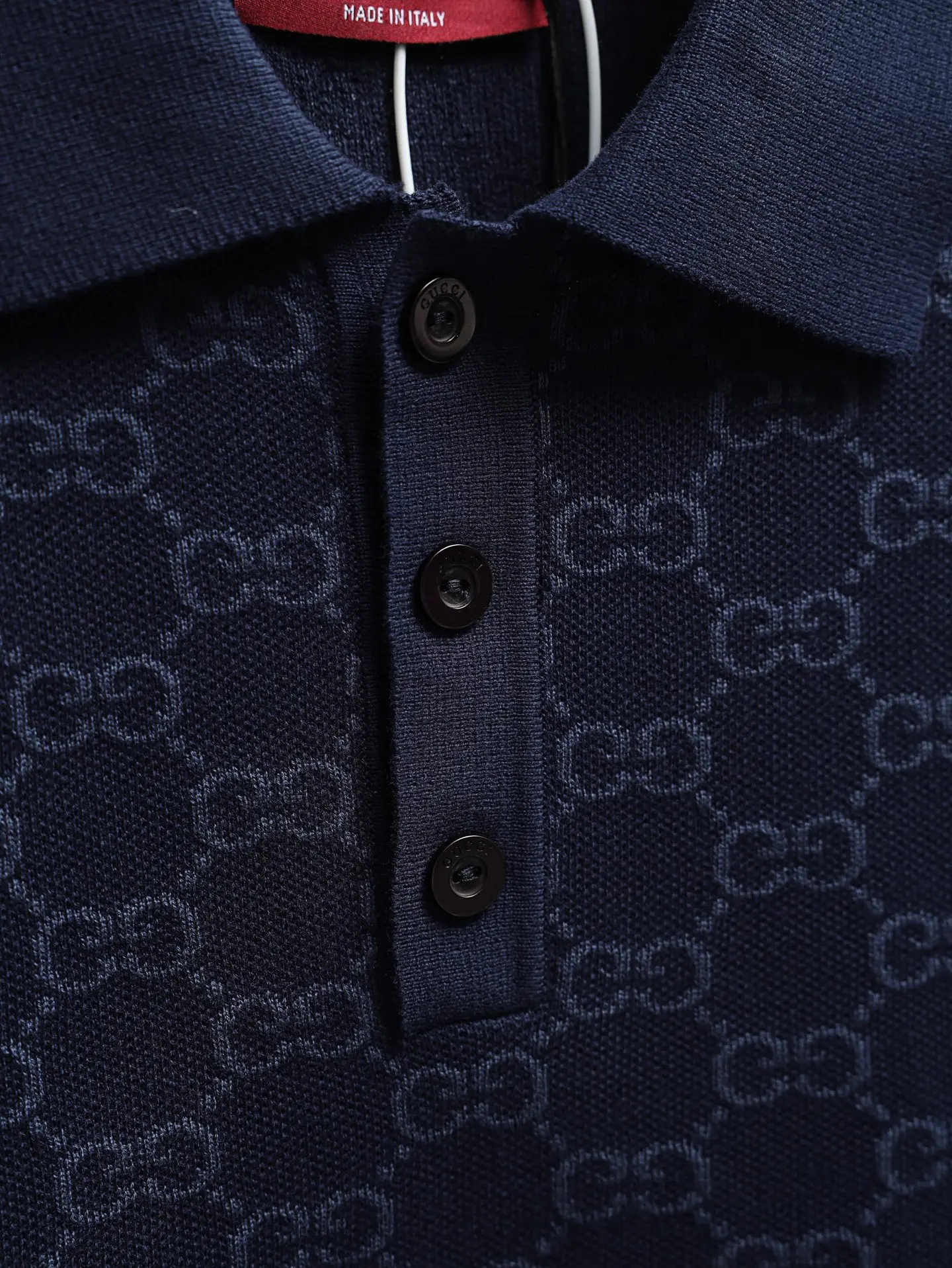 GG Monogram Cotton and Silk-Blend Polo Shirt D22520623 — view 4