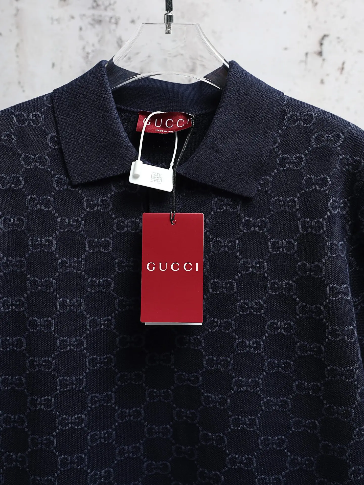GG Monogram Cotton and Silk-Blend Polo Shirt D22520623 — view 5