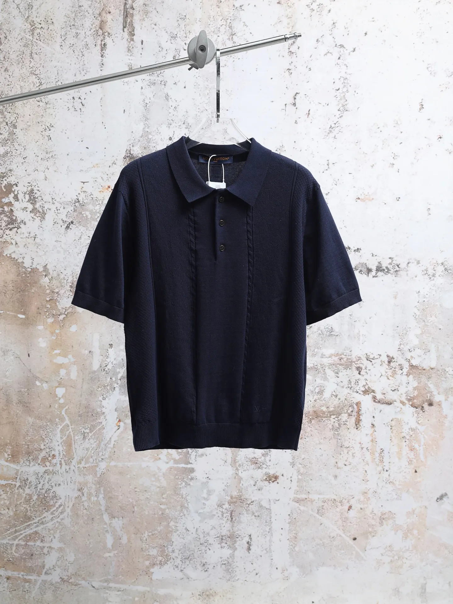 Monogram Mesh Knit Polo Shirt D22520642