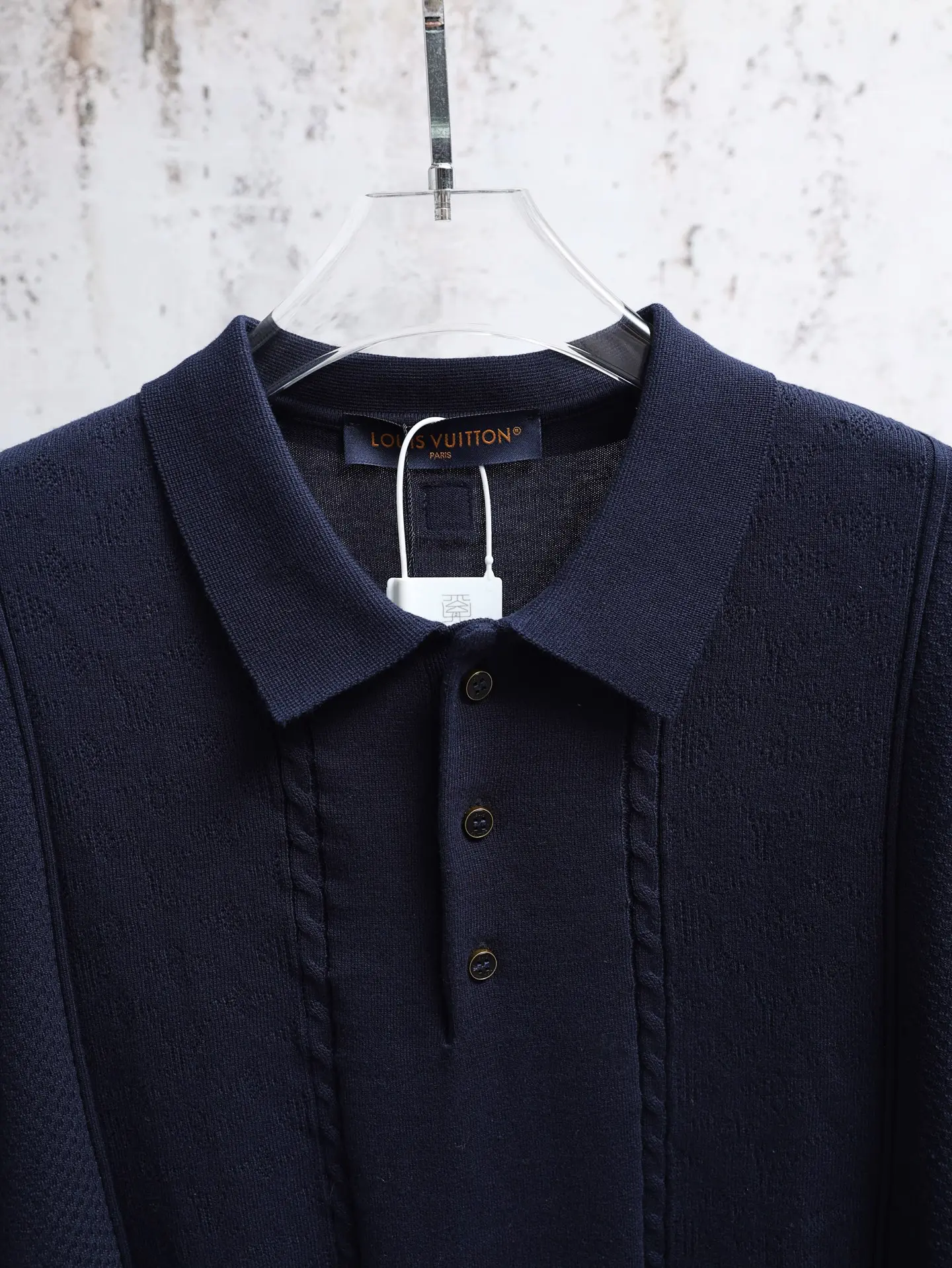 Monogram Mesh Knit Polo Shirt D22520642 — view 3
