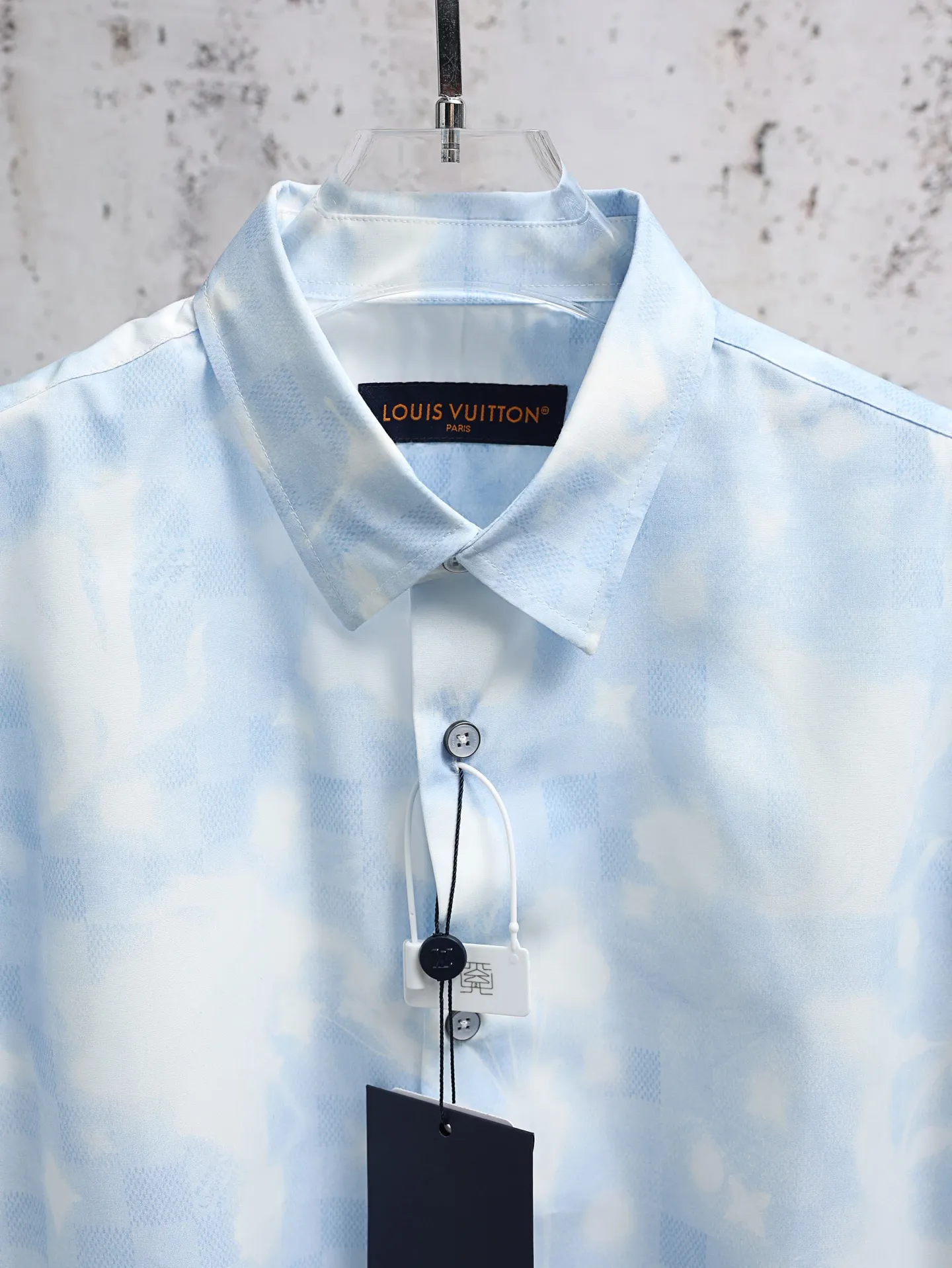 Monogram Cloud Print Short-Sleeve Shirt D23020631 — view 3