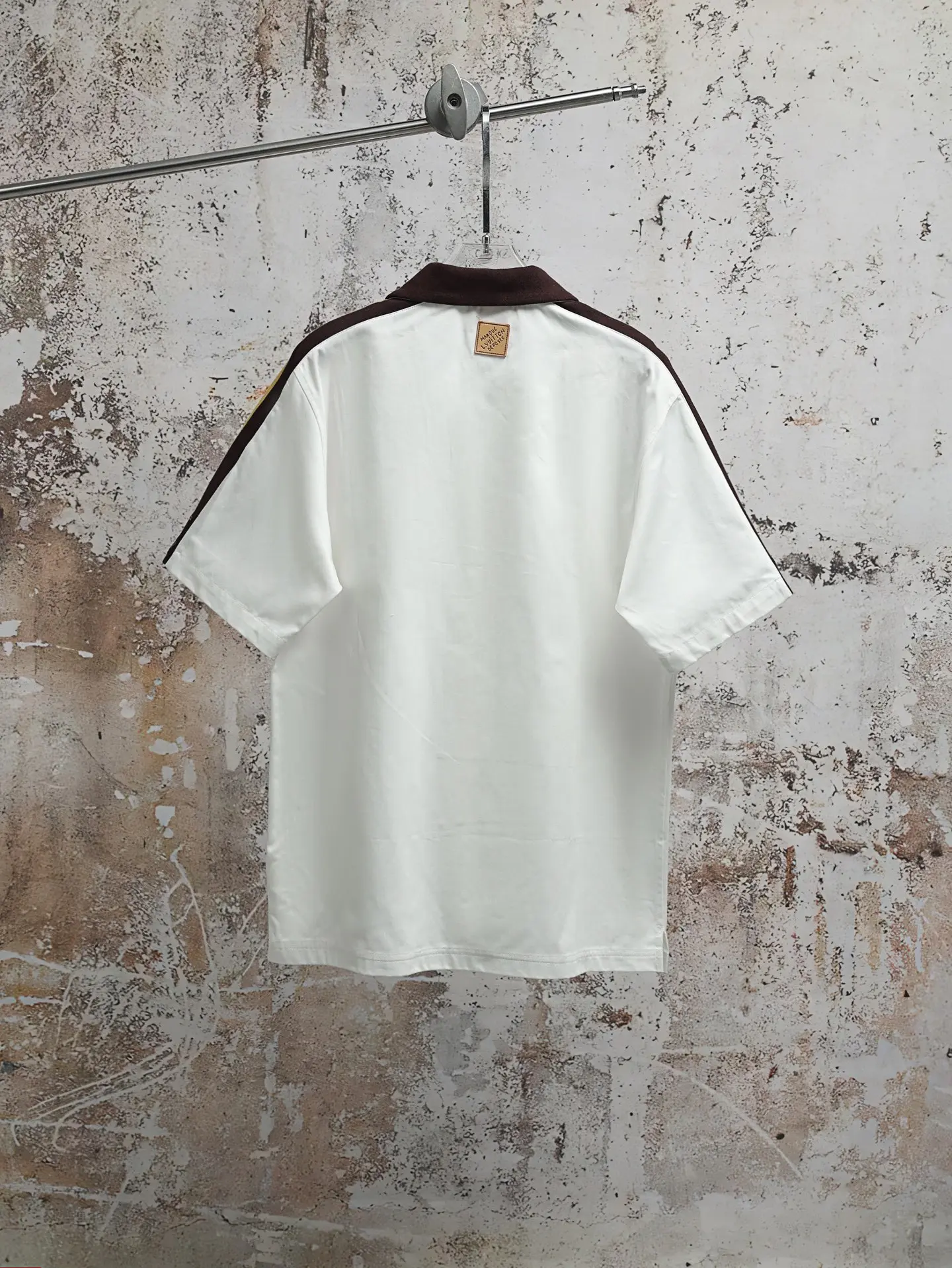 Embroidered Piqué Cotton Short-Sleeve Shirt D23020624 — view 2