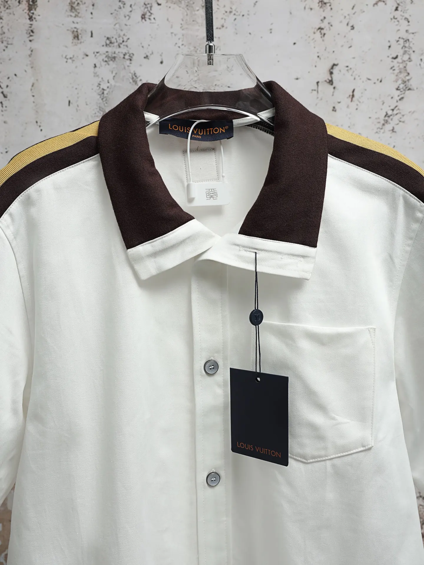 Embroidered Piqué Cotton Short-Sleeve Shirt D23020624 — view 3