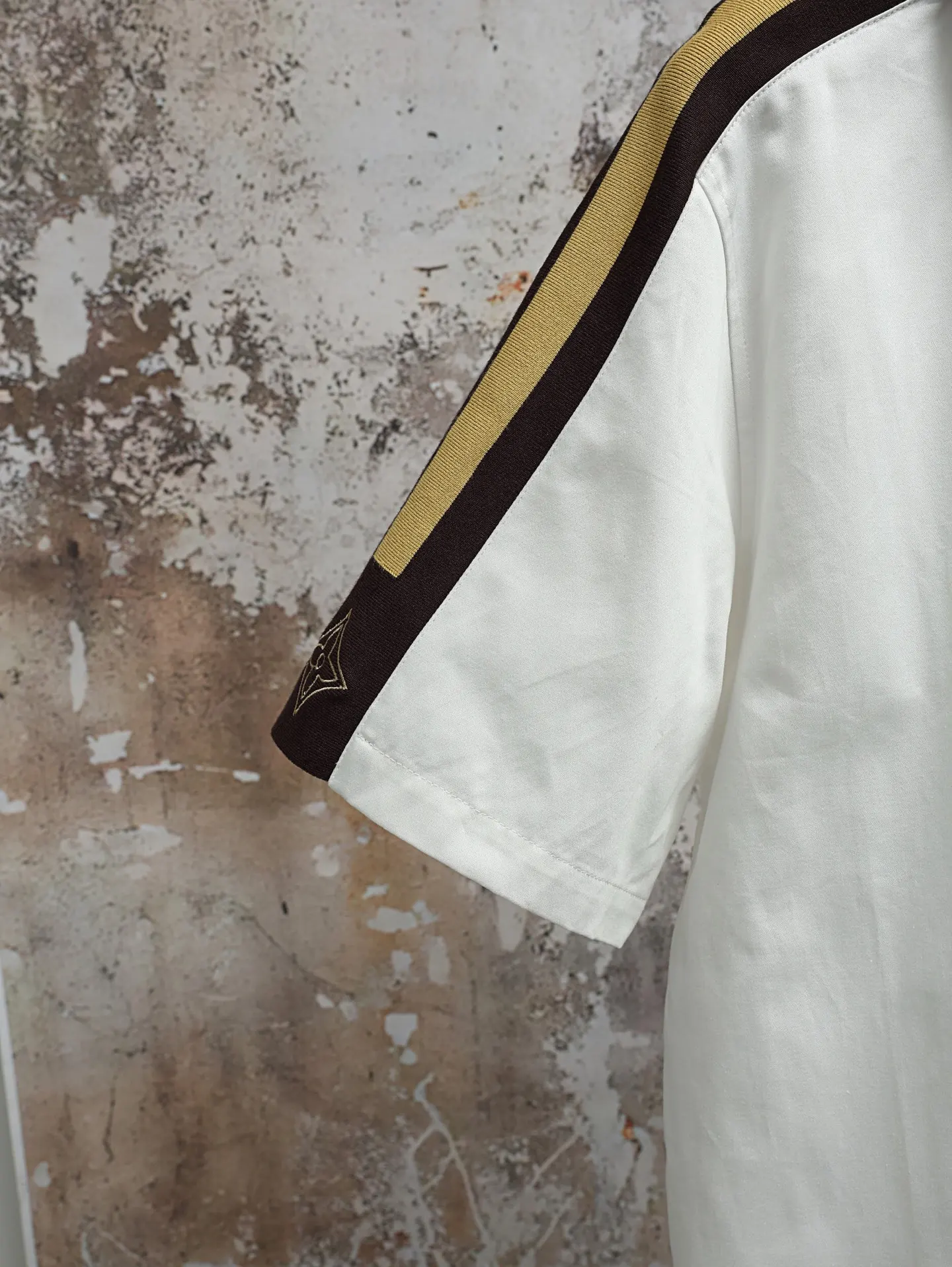 Embroidered Piqué Cotton Short-Sleeve Shirt D23020624 — view 6