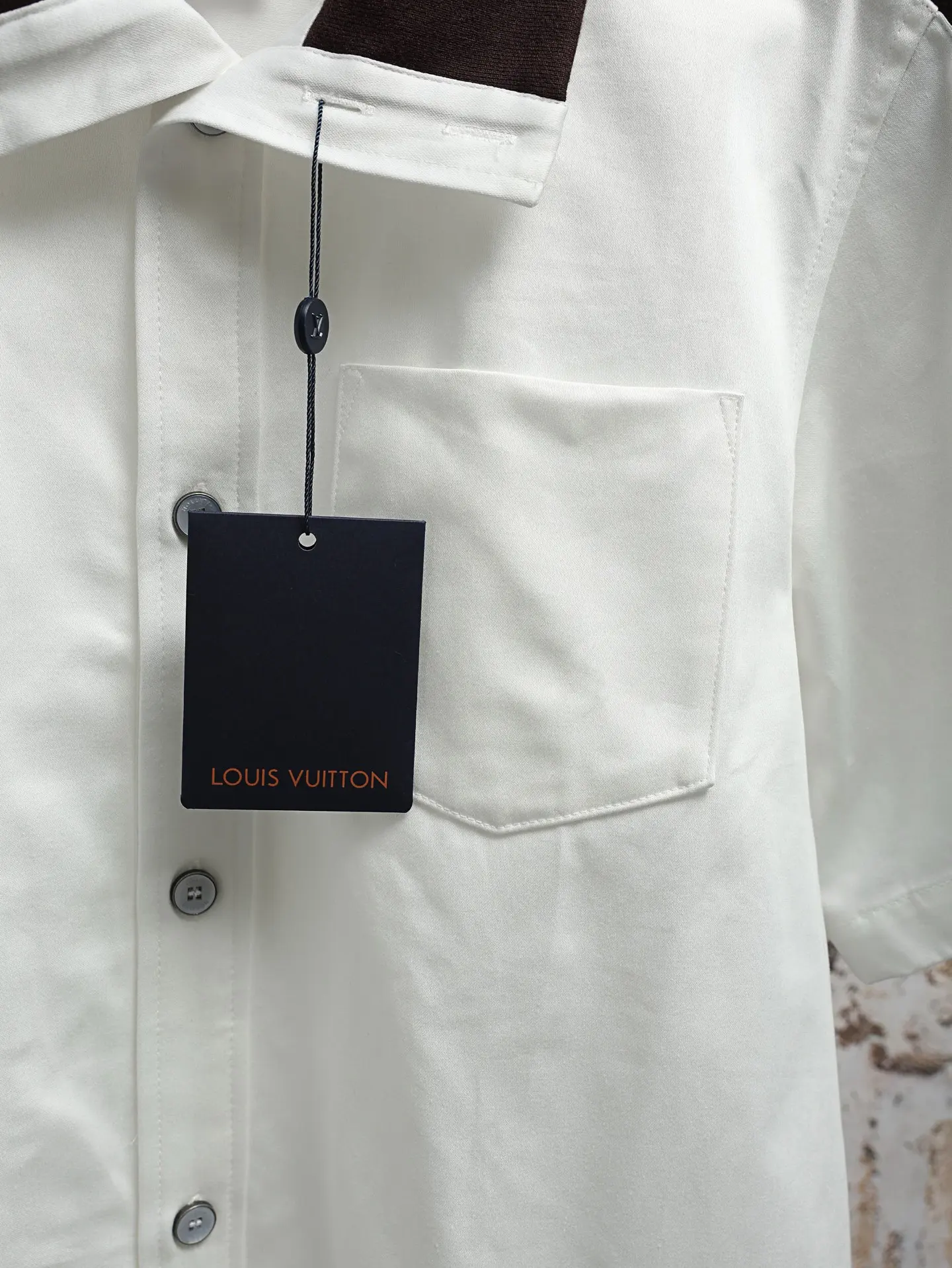 Embroidered Piqué Cotton Short-Sleeve Shirt D23020624 — view 8