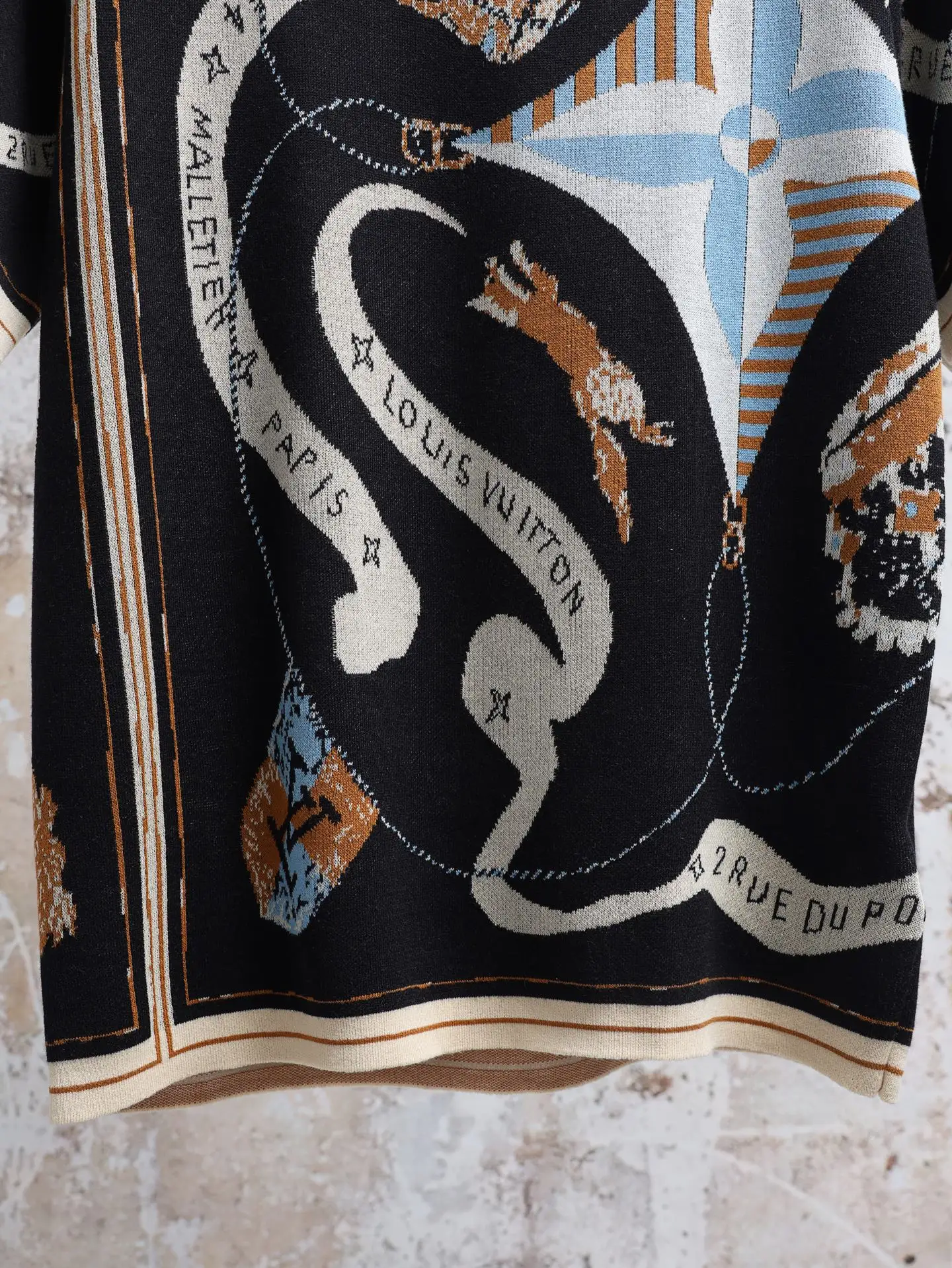 Monogram Jacquard Short-Sleeve Knit T-Shirt D25020643 — view 4