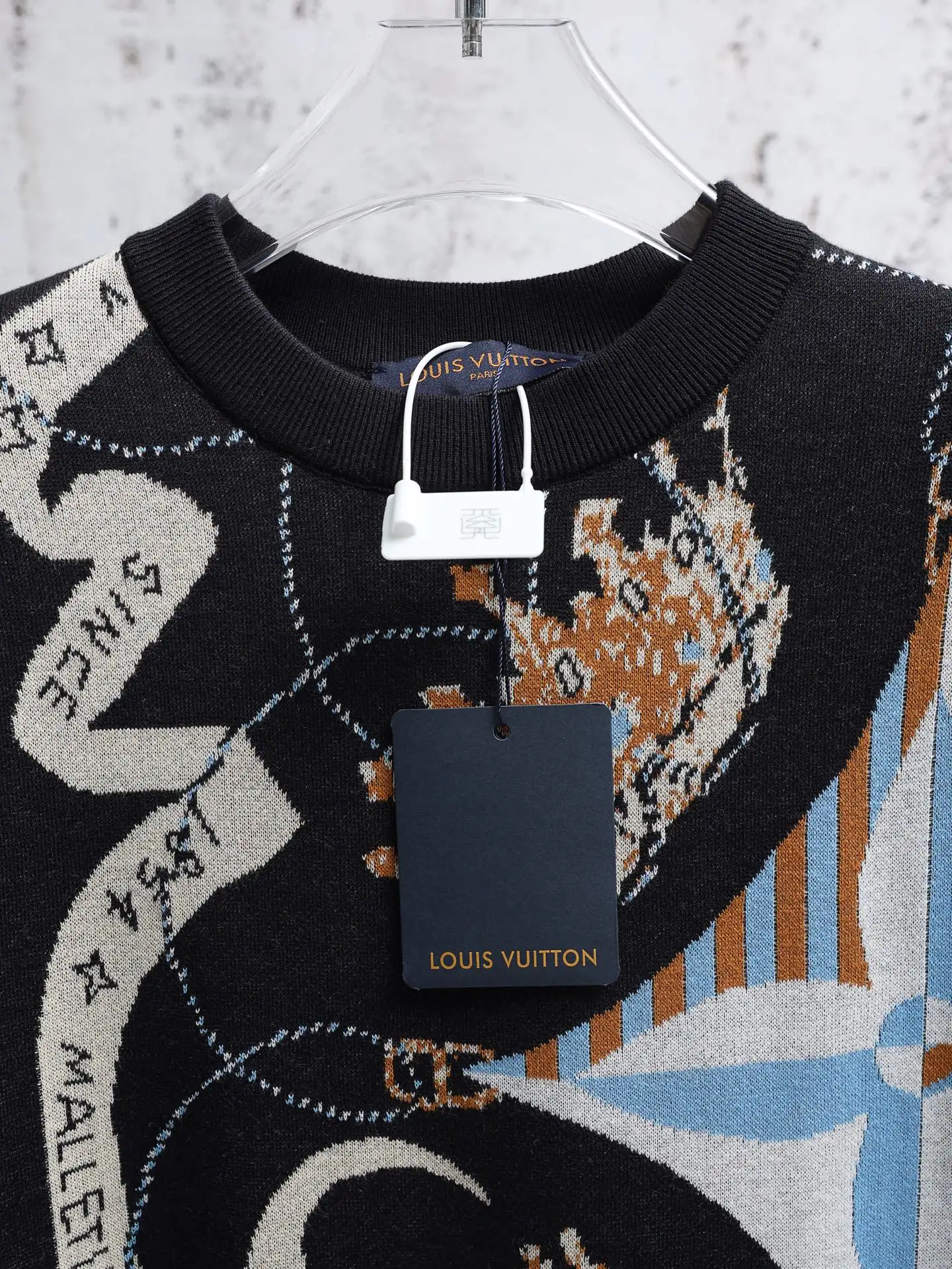 Monogram Jacquard Short-Sleeve Knit T-Shirt D25020643 — view 5