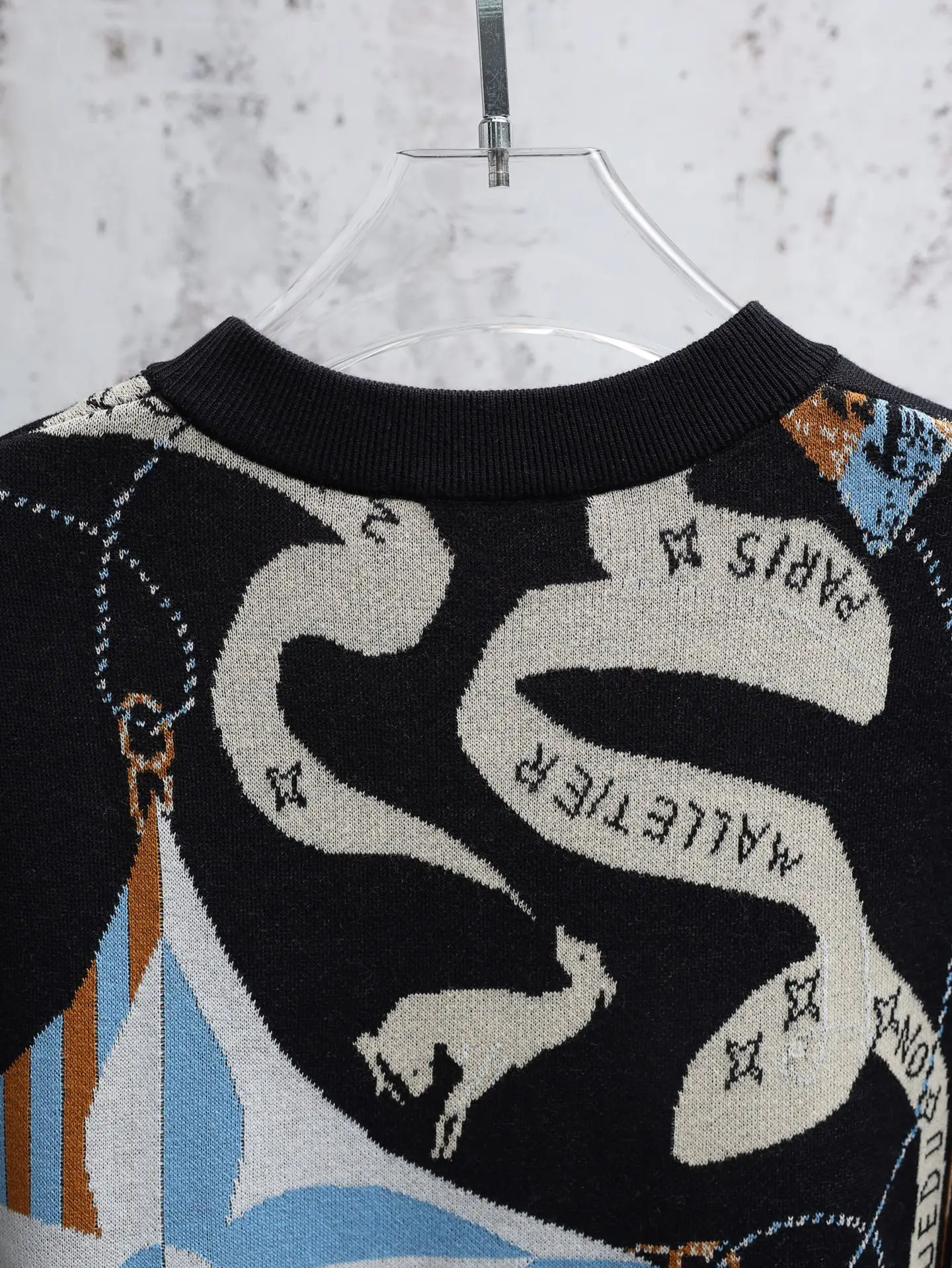 Monogram Jacquard Short-Sleeve Knit T-Shirt D25020643 — view 8