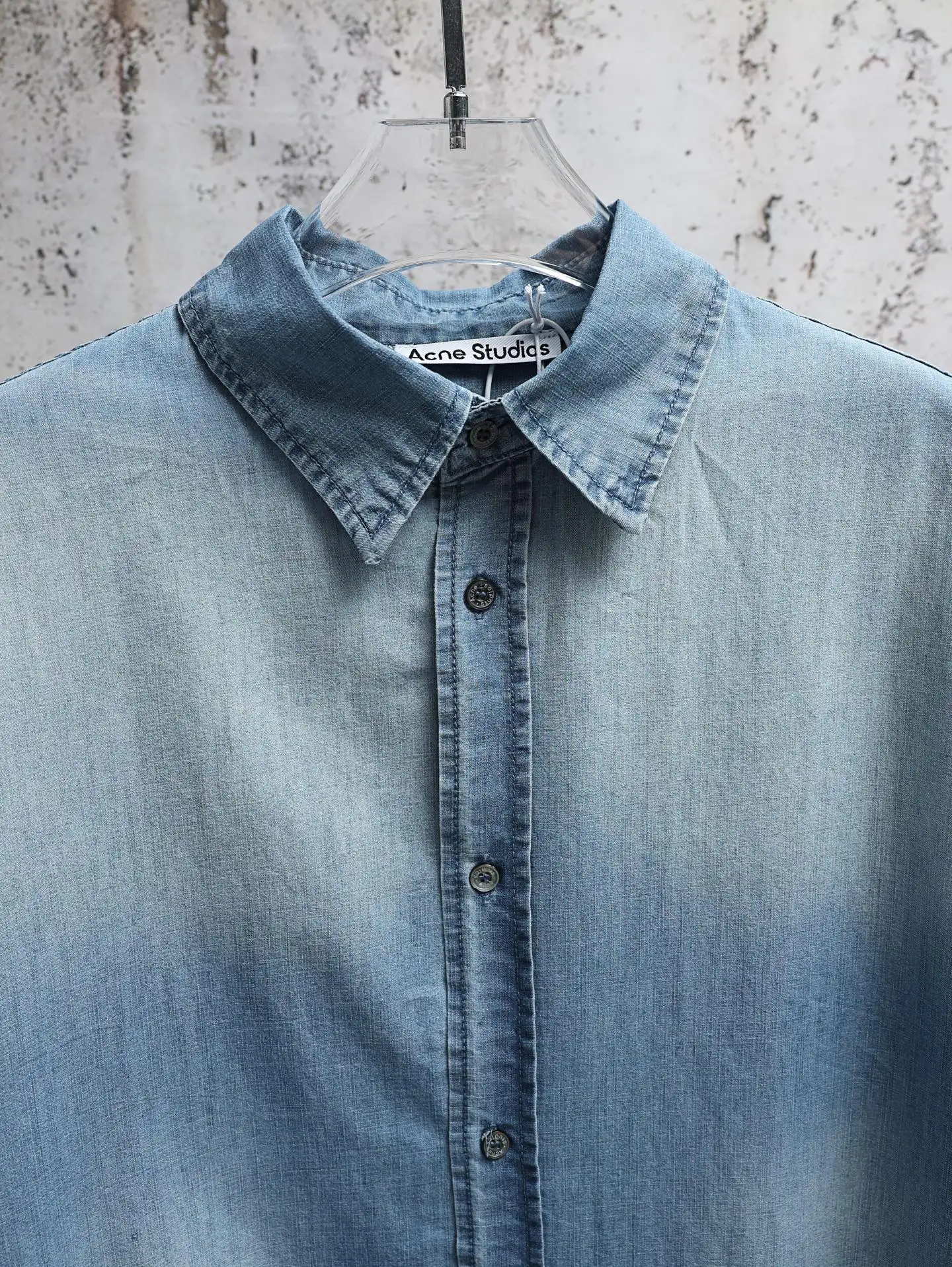 1996 Logo-Button Cotton-Linen Shirt D25520625 — view 5