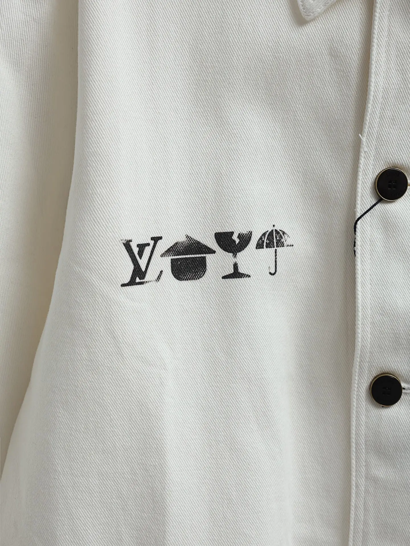 Logo Print Cotton Chore Jacket D25520591 — view 5