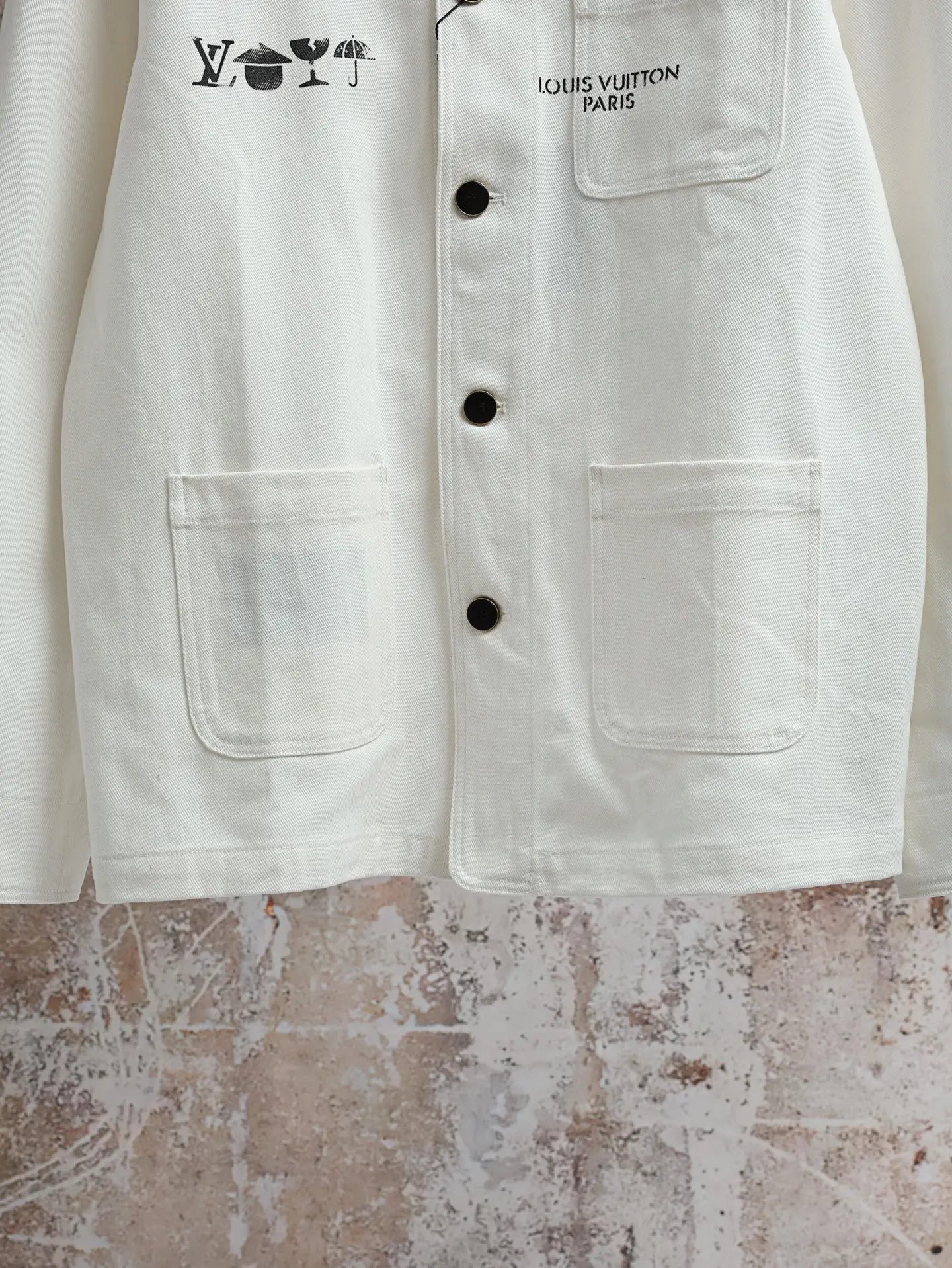 Logo Print Cotton Chore Jacket D25520591 — view 6
