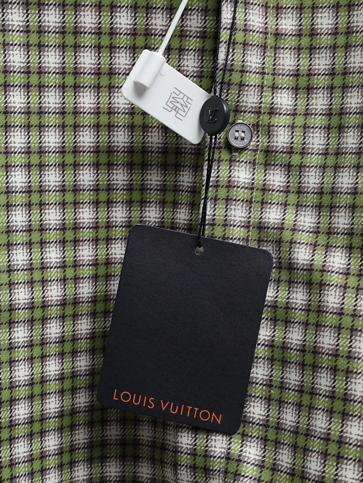 Monogram Reflective Plaid Long-Sleeve Shirt D26020595 — view 6
