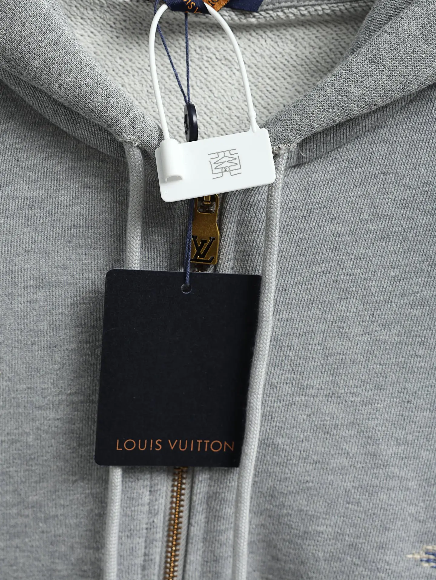 Embroidered Monogram Zip-Up Hoodie D27020621 — view 5