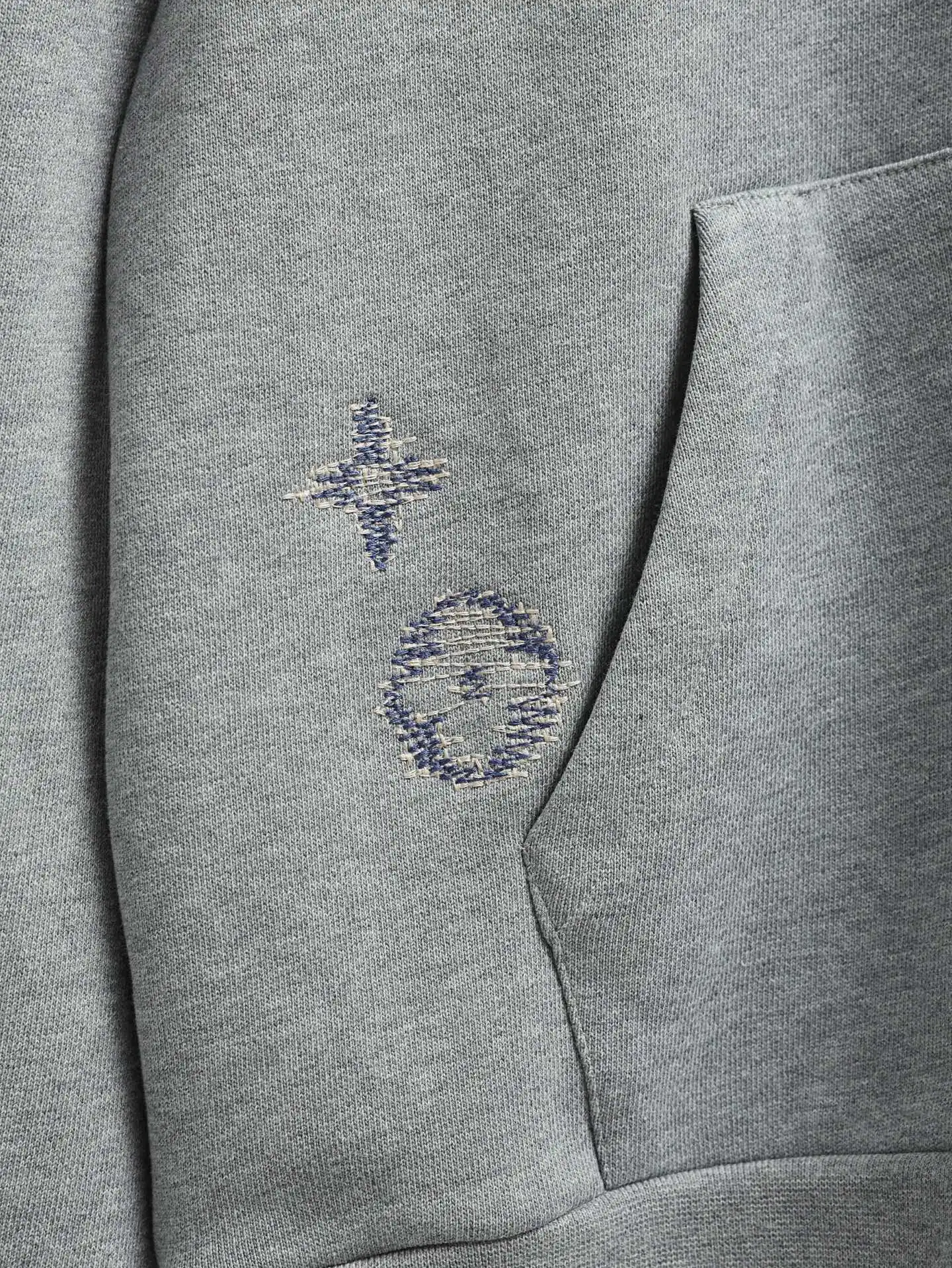 Embroidered Monogram Zip-Up Hoodie D27020621 — view 7