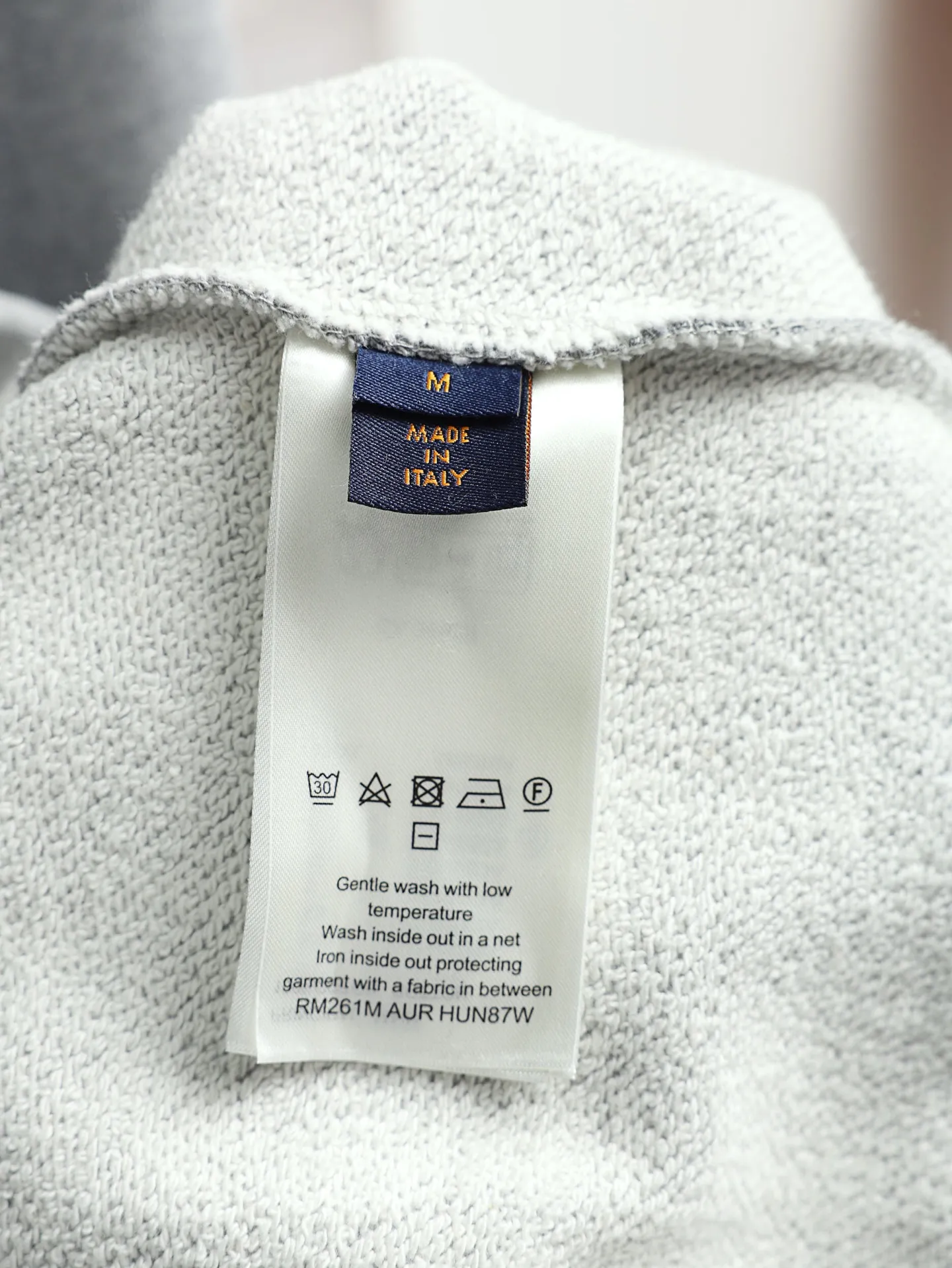 Embroidered Monogram Zip-Up Hoodie D27020621 — view 10