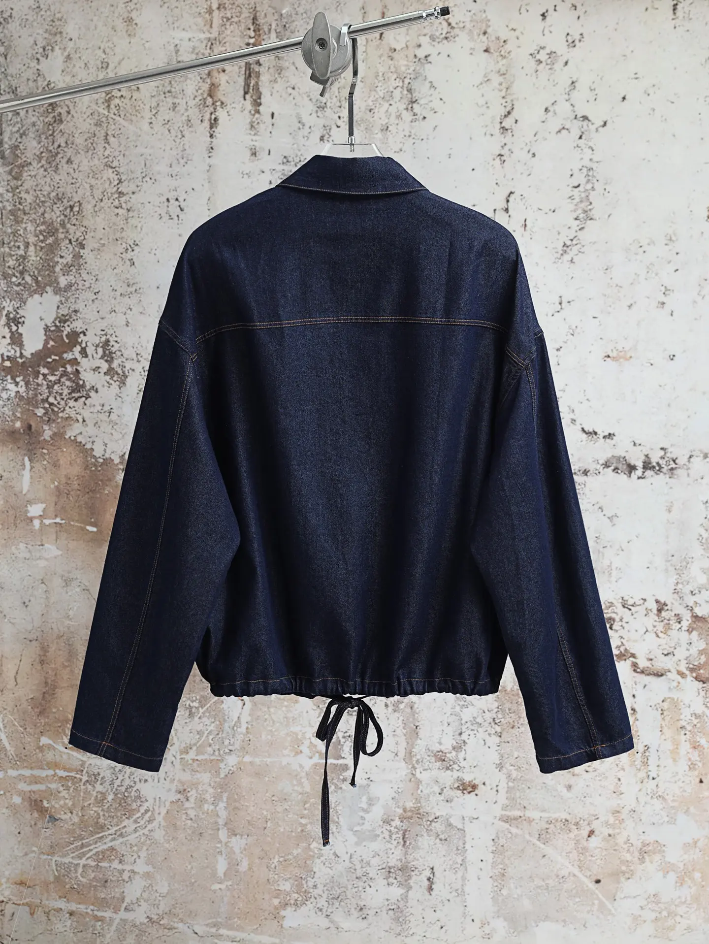 Anagram Embroidered Denim Zip-Up Jacket D28020592 — view 2