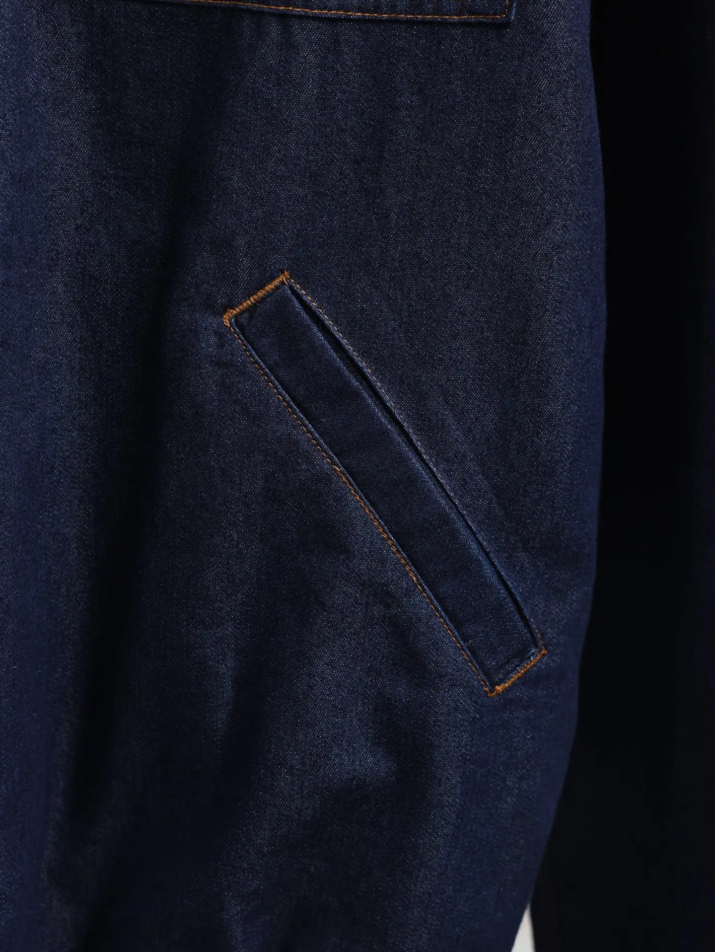 Anagram Embroidered Denim Zip-Up Jacket D28020592 — view 5