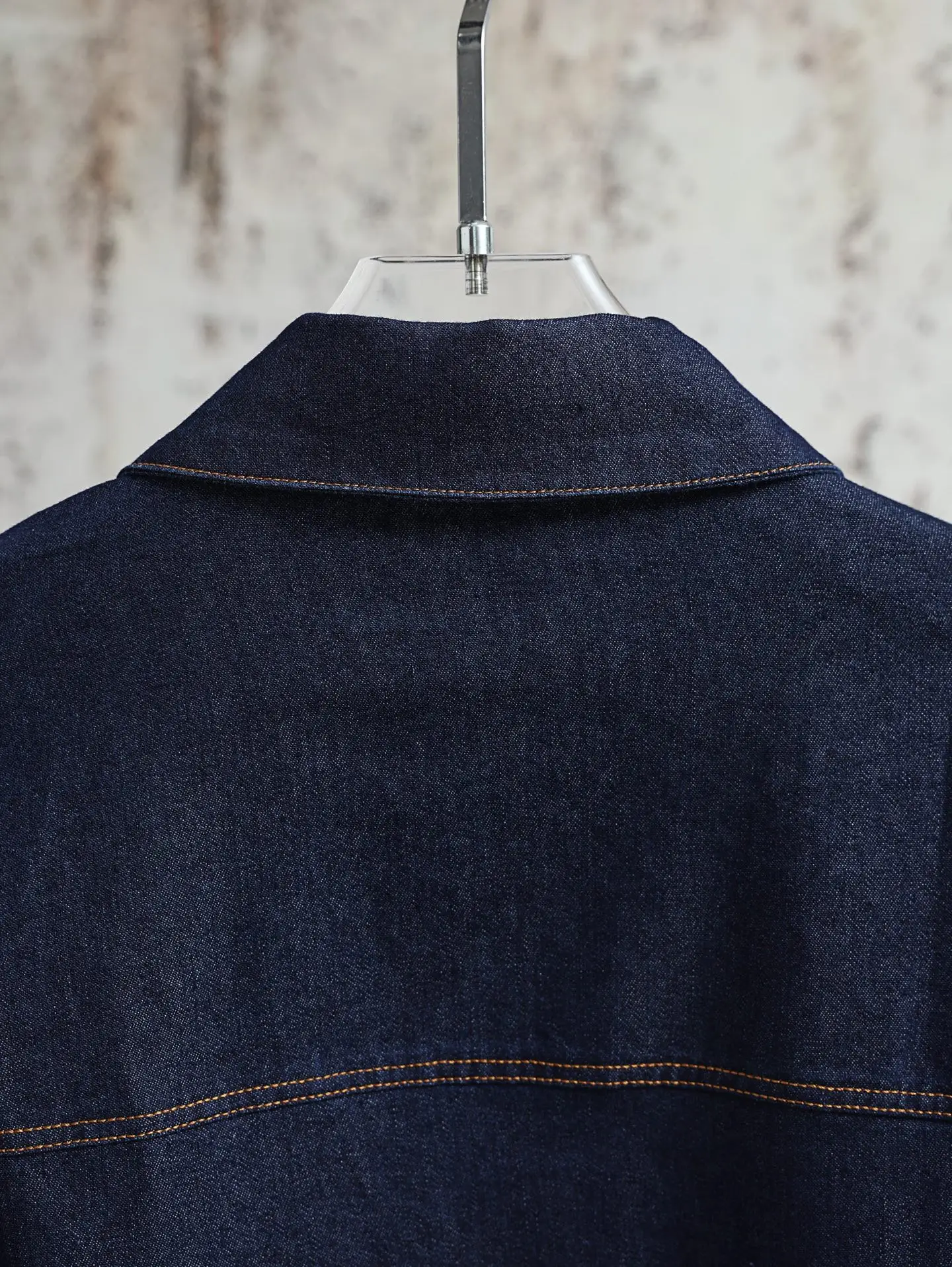 Anagram Embroidered Denim Zip-Up Jacket D28020592 — view 6