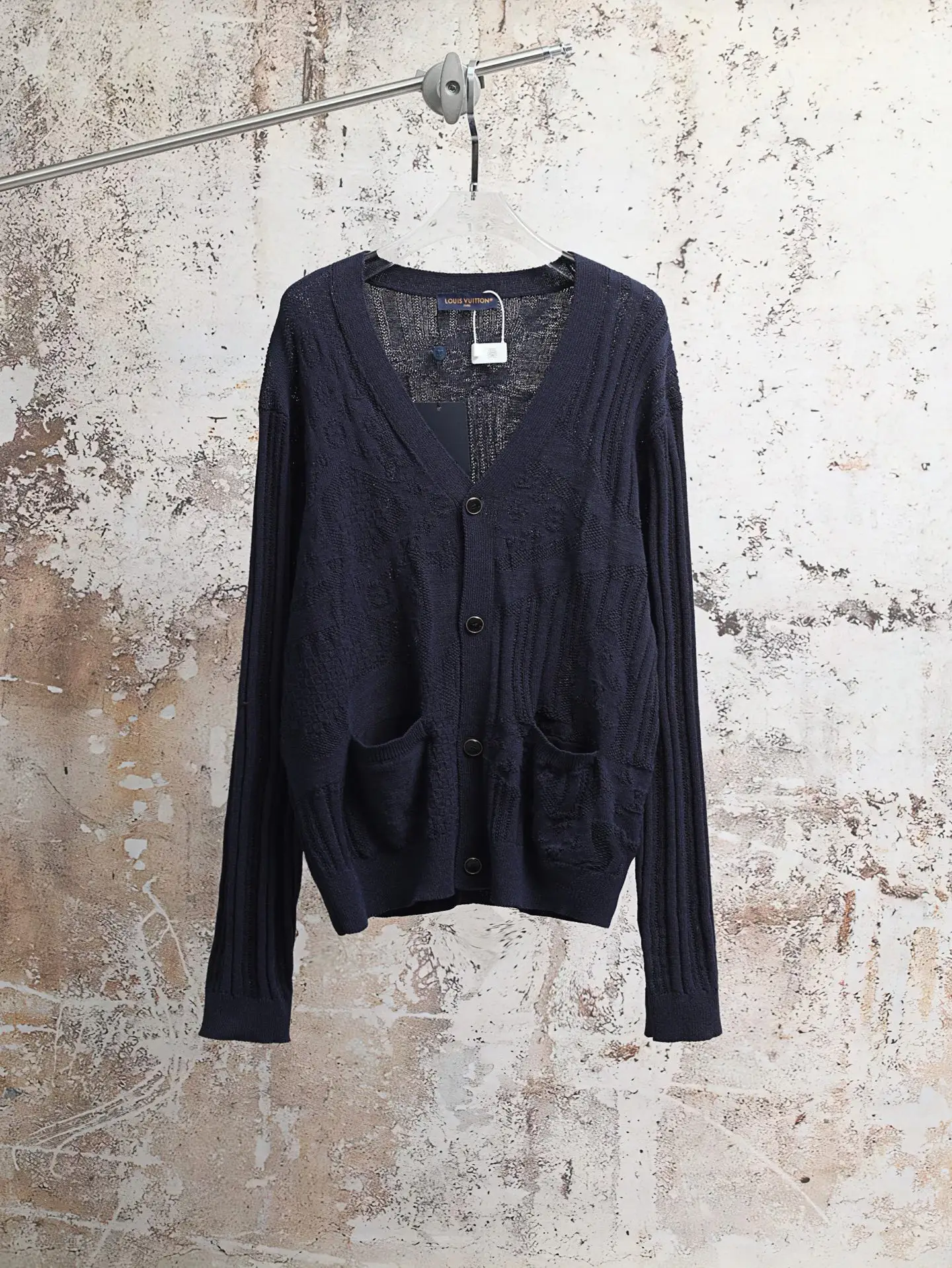Monogram Flower Patchwork Knit Cardigan D34020609