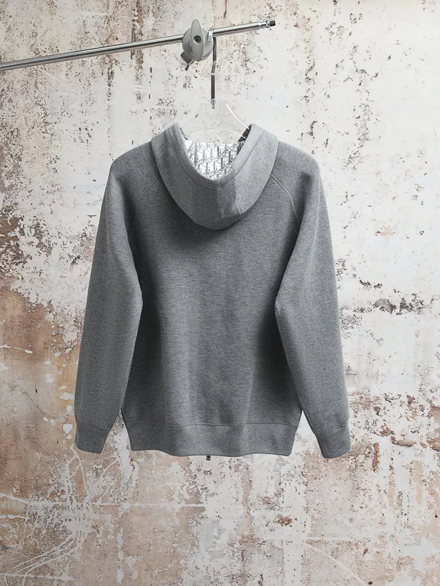 Oblique Lining Zip-Up Hoodie D34520601 — view 2
