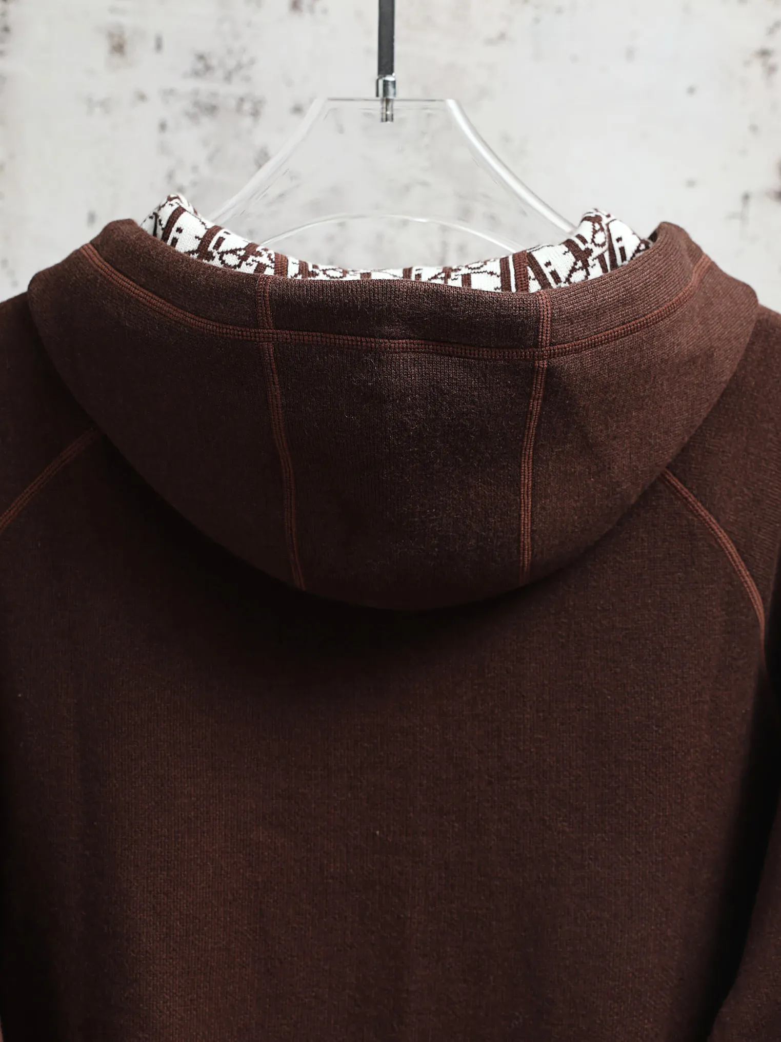Oblique Lining Zip-Up Hooded Sweatshirt D34520602 — view 8