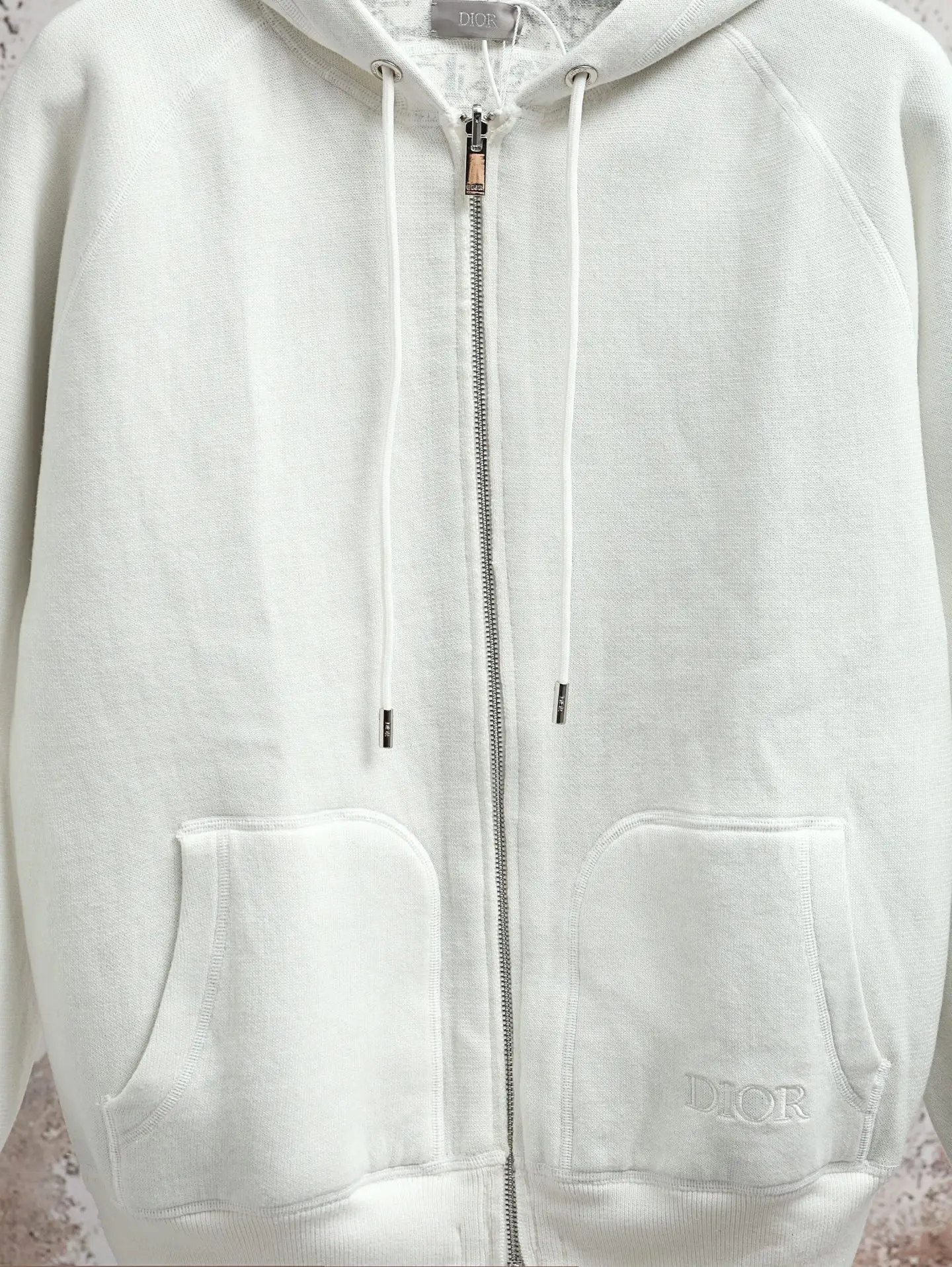 Oblique Lining Zip-Up Hooded Sweatshirt D34520600 — view 7