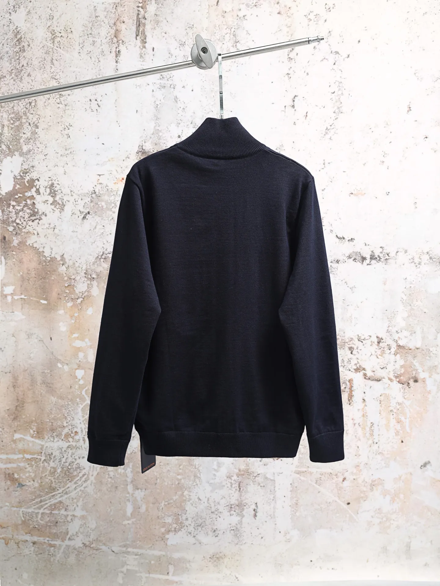 Reversible Monogram Mixed-Media Zip-Up Sweatshirt D38020634 — view 2