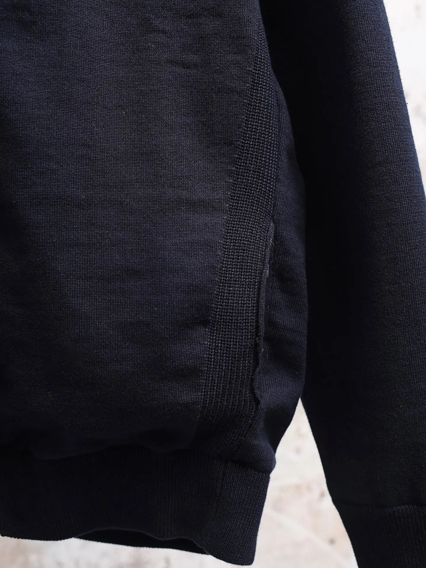 Reversible Monogram Mixed-Media Zip-Up Sweatshirt D38020634 — view 5