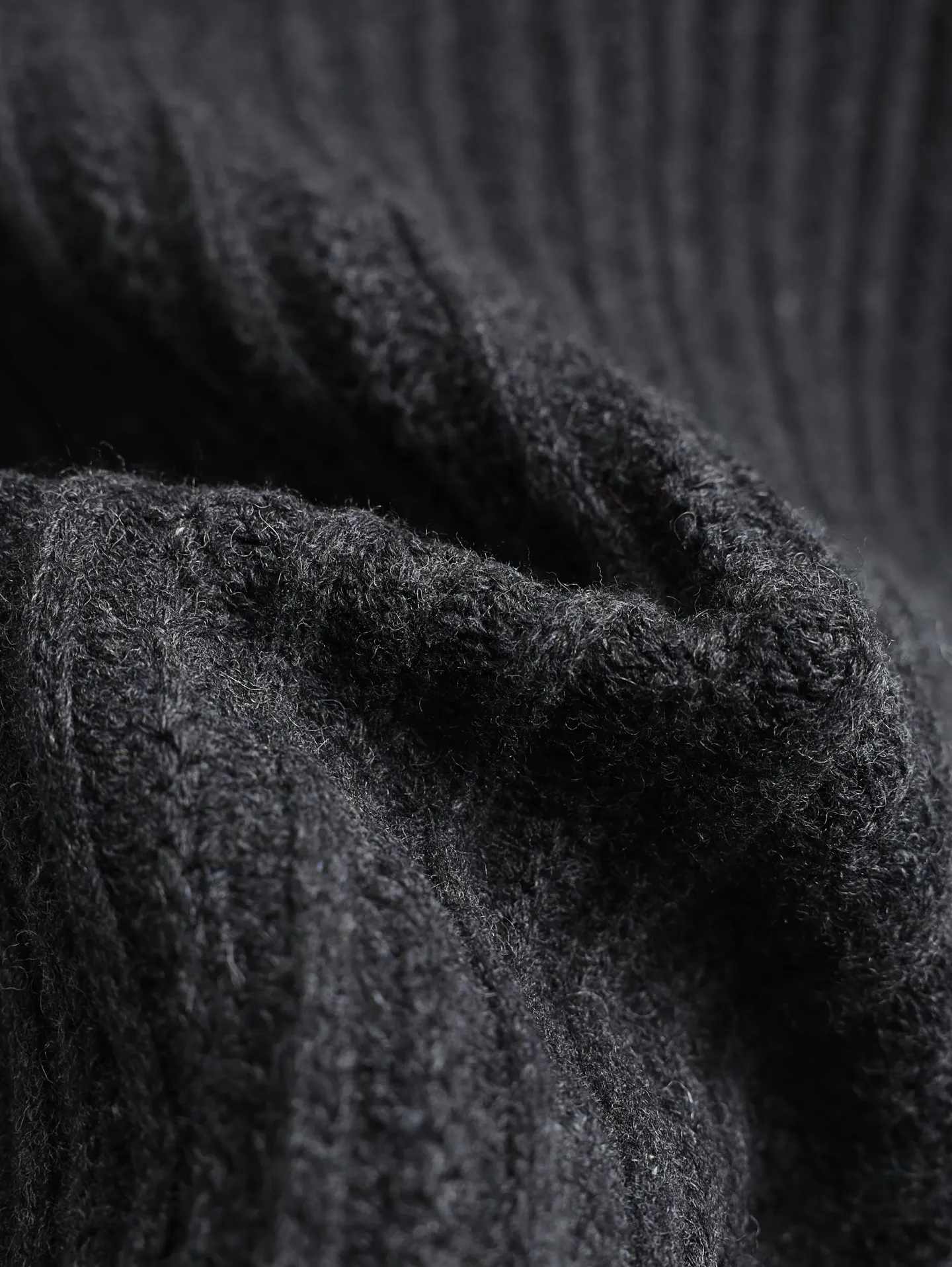 Shearling-Collar Wool and Cashmere Ribbed Blouson D44020606 — view 7