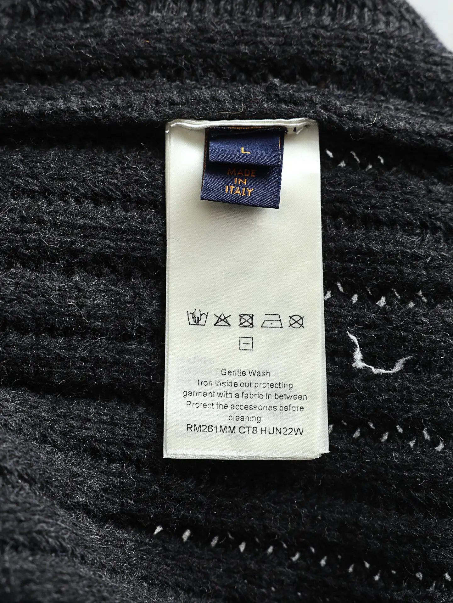 Shearling-Collar Wool and Cashmere Ribbed Blouson D44020606 — view 9