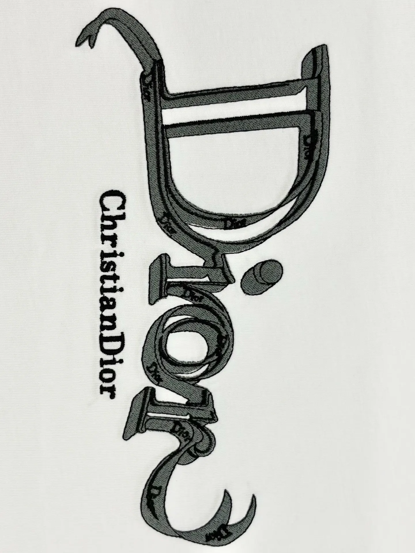Embroidered Logo Cotton T-Shirt D13513388 — view 4
