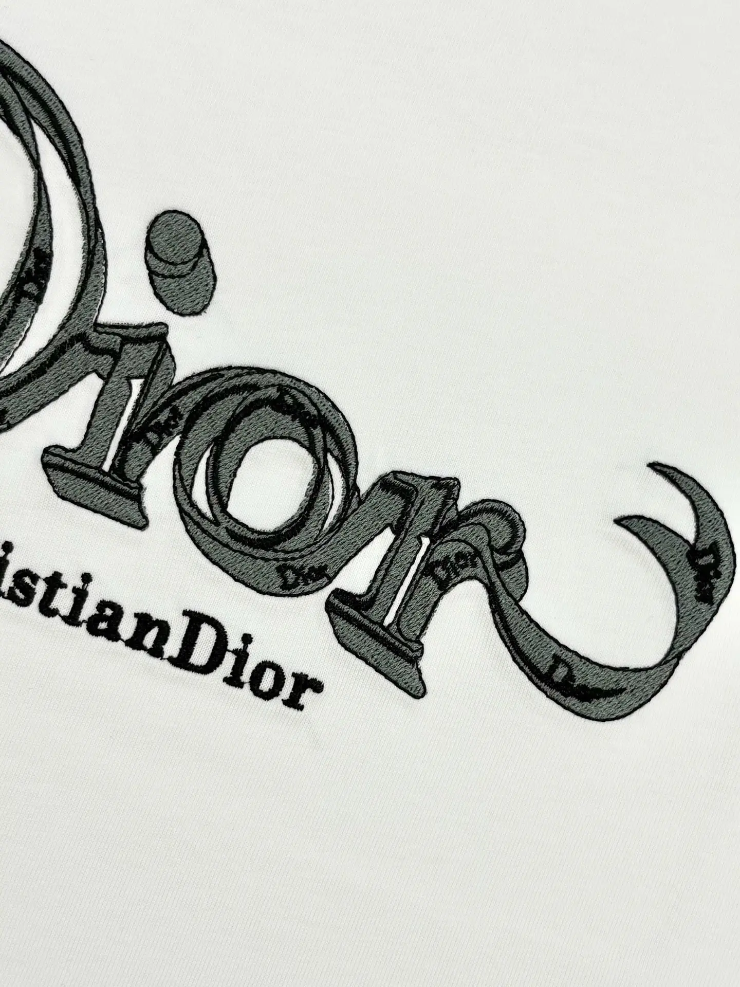 Embroidered Logo Cotton T-Shirt D13513388 — view 5