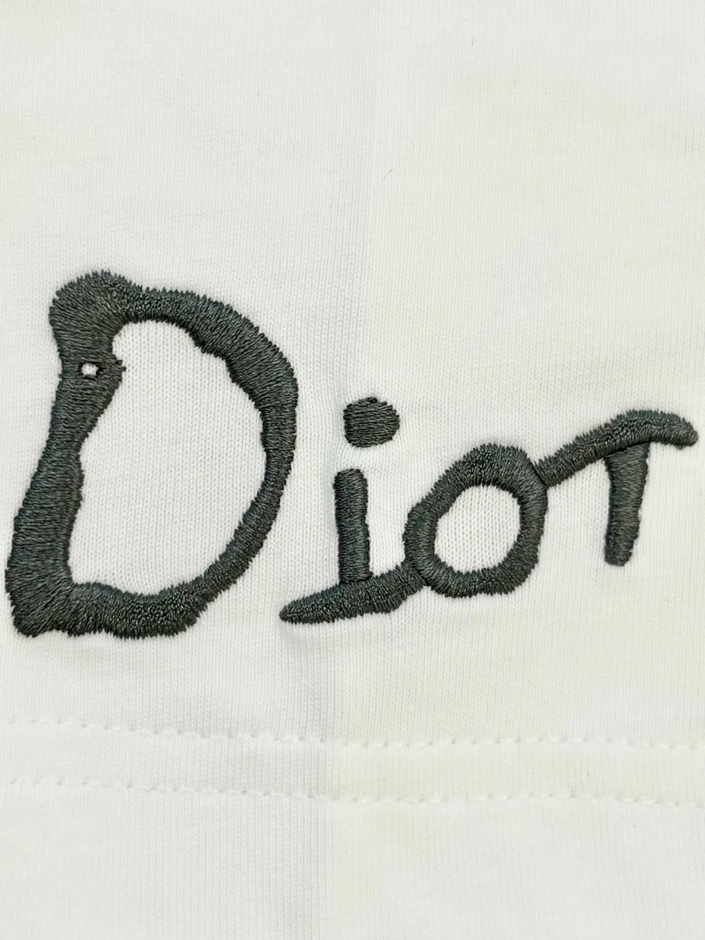 Embroidered Logo Cotton T-Shirt D13513388 — view 6