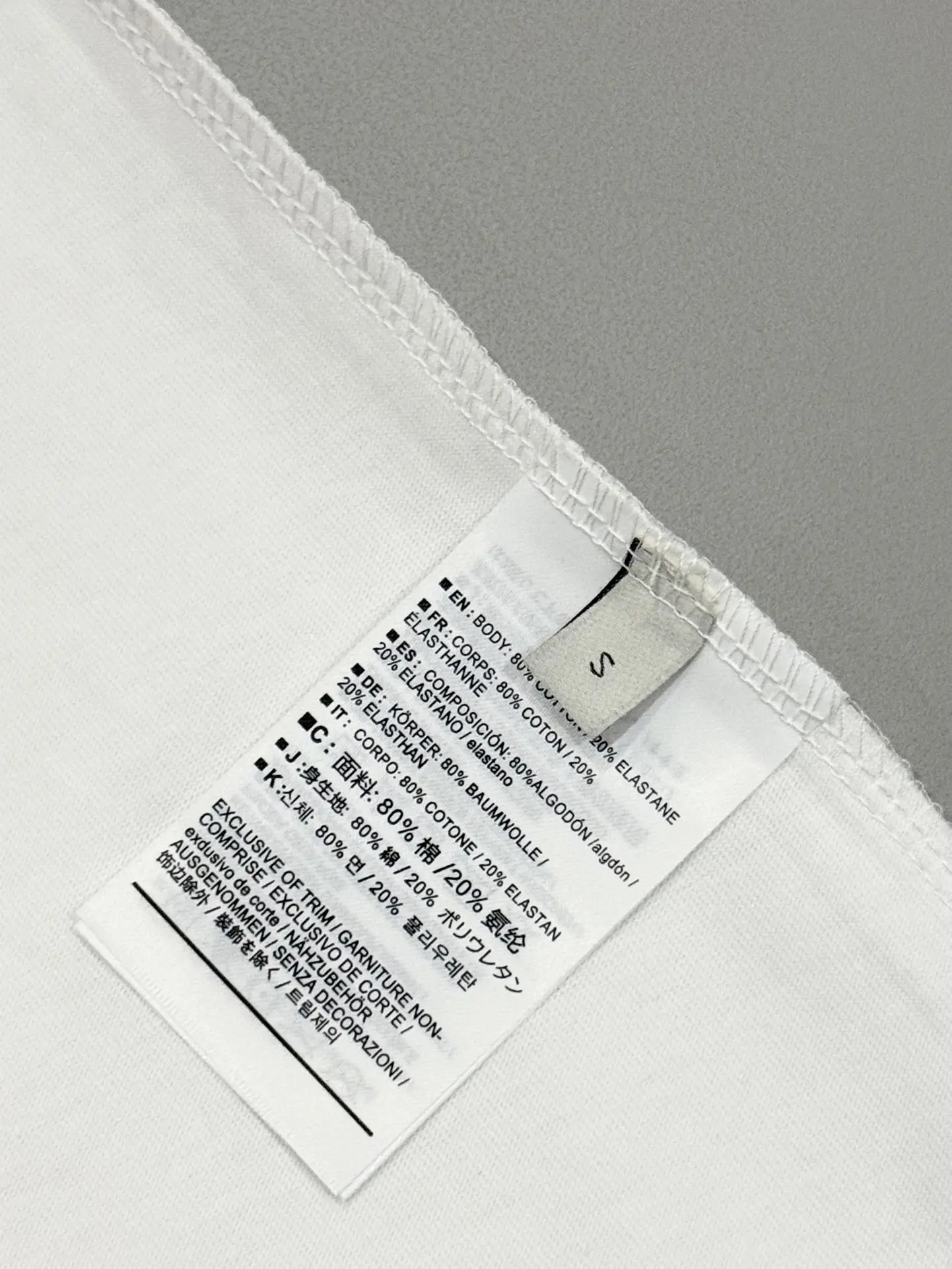 Embroidered Logo Cotton T-Shirt D13513268 — view 8