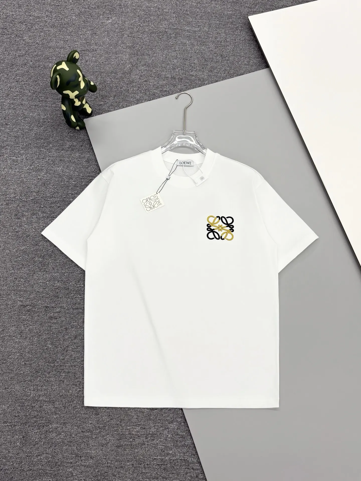 Anagram Embroidered Cotton-Jersey T-Shirt D13513105