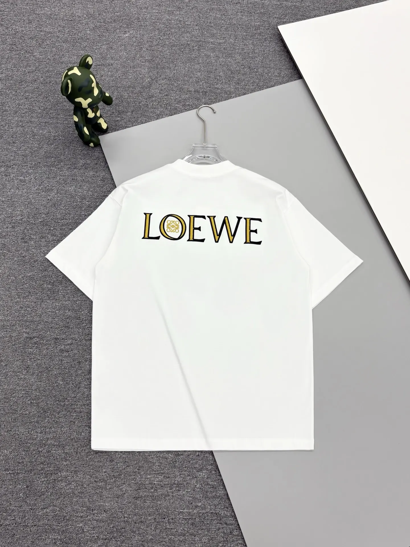 Anagram Embroidered Cotton-Jersey T-Shirt D13513105 — view 2