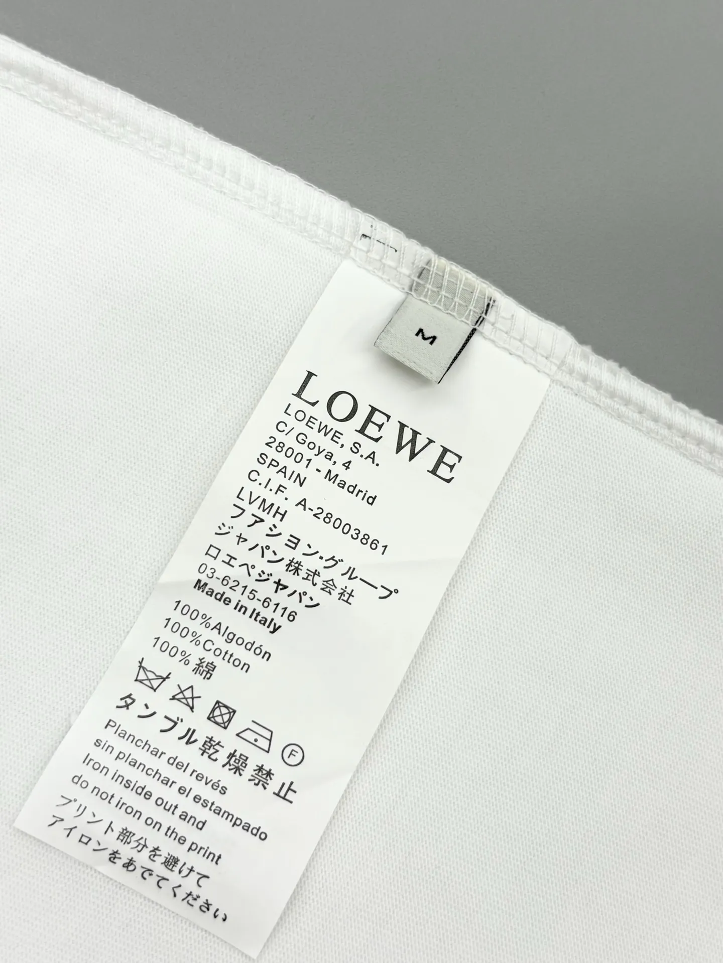 Anagram Embroidered Cotton-Jersey T-Shirt D13513105 — view 9