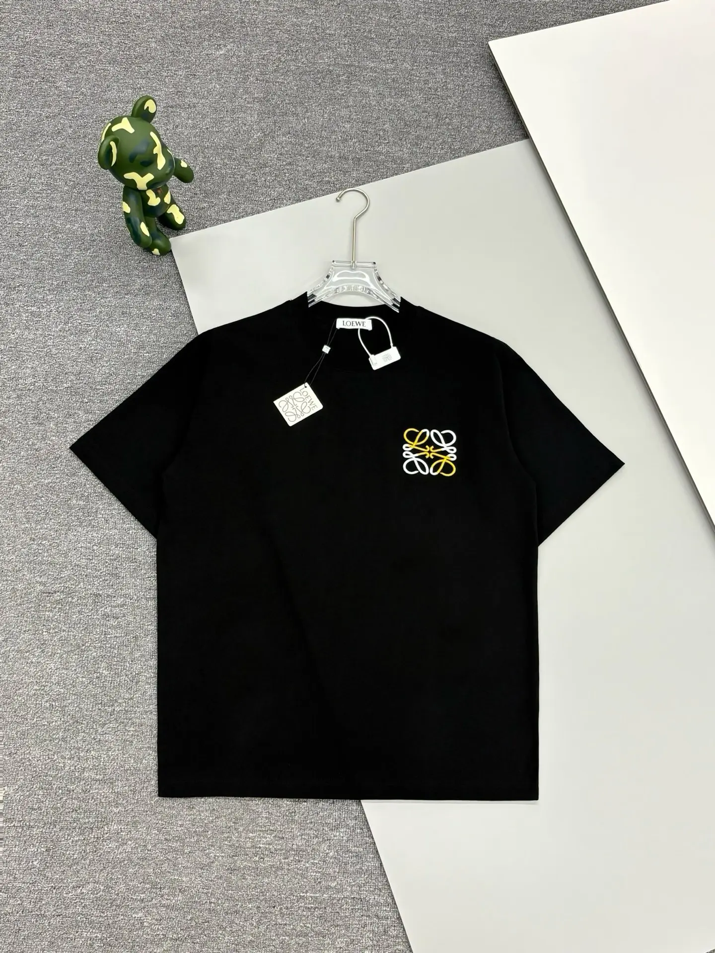 Anagram Embroidered Cotton-Jersey T-Shirt D13513106