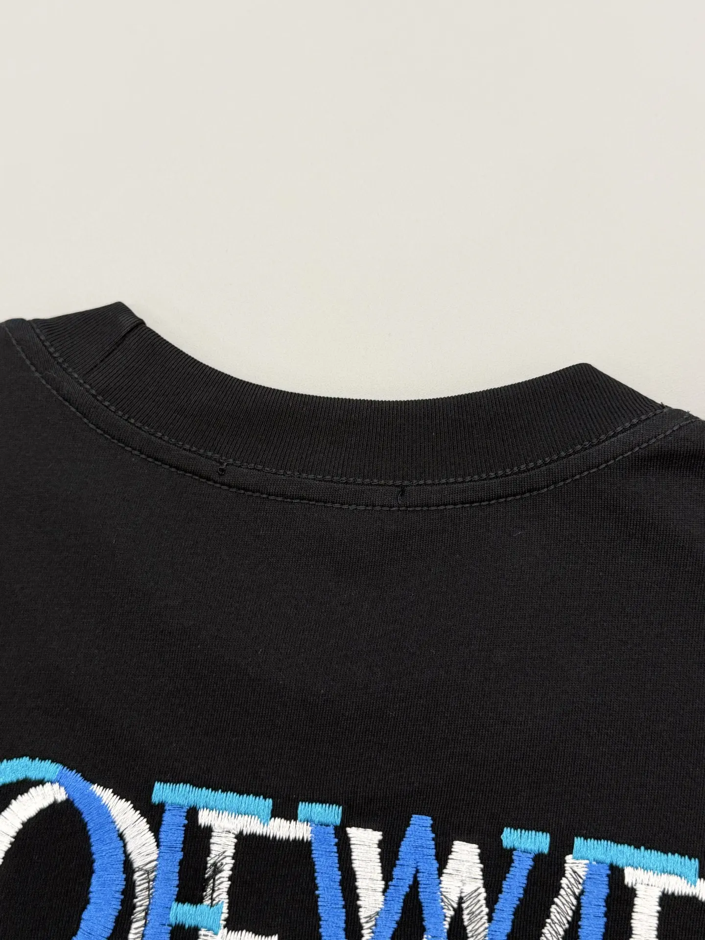 Anagram Embroidered Cotton T-Shirt D13513375 — view 6