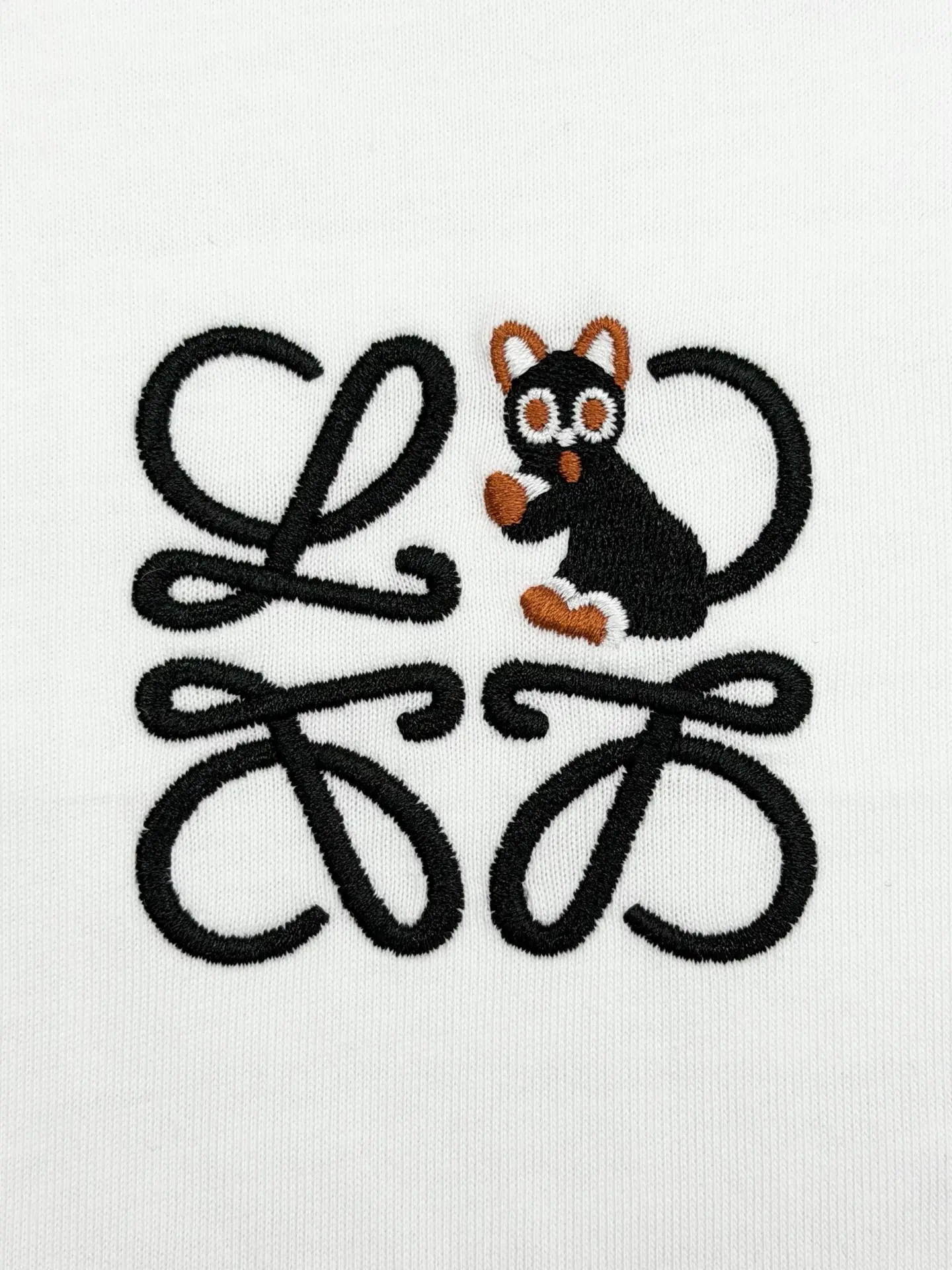 Anagram Embroidered Cotton T-Shirt D13513232 — view 4