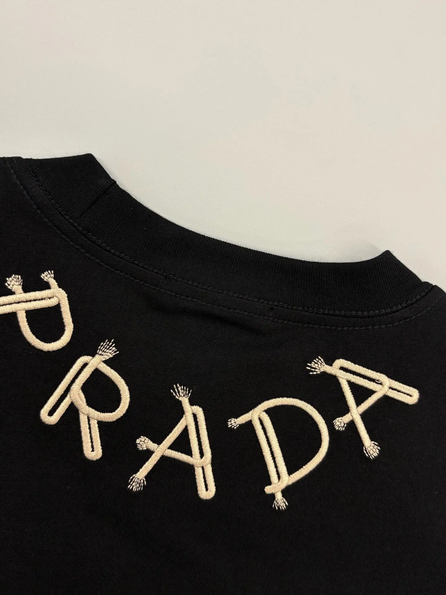 Embroidered Logo Cotton T-Shirt D13513090 — view 6