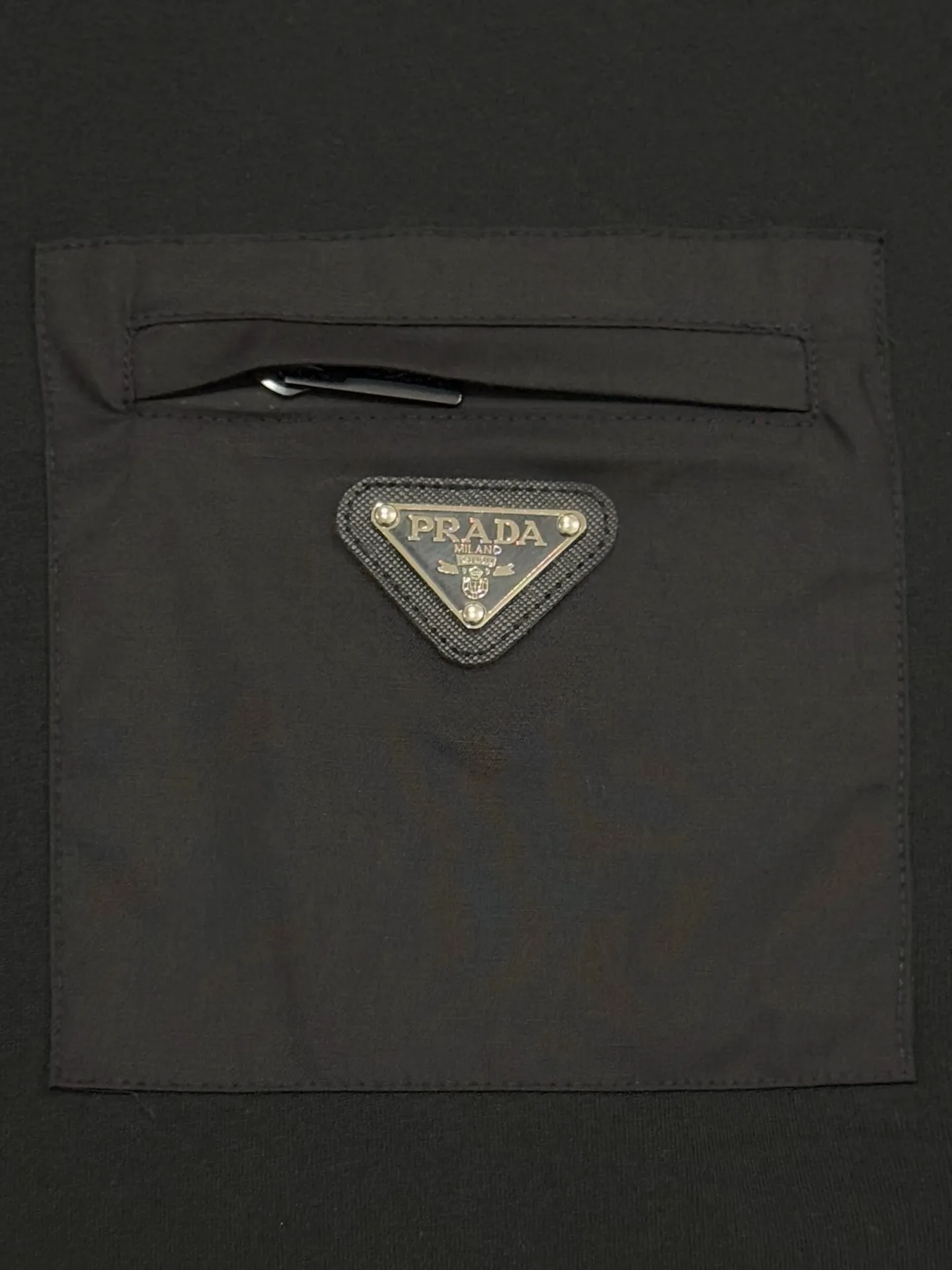 Nylon Pocket Cotton T-Shirt D13513333 — view 4