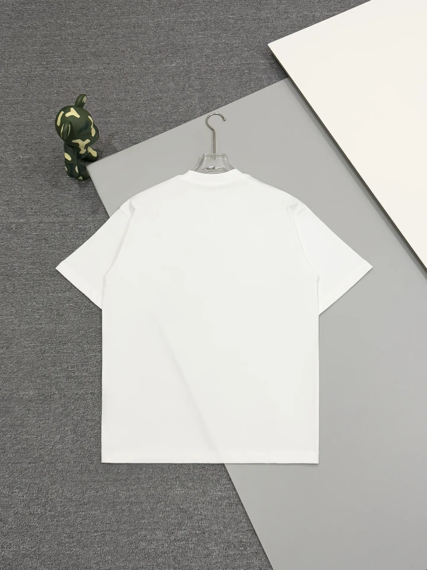Nylon Pocket Cotton T-Shirt with Enamel Triangle Logo D13513332 — view 2