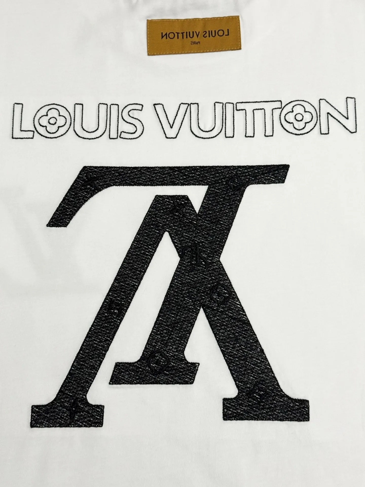 Embroidered Logo Cotton T-Shirt D13513077 — view 7