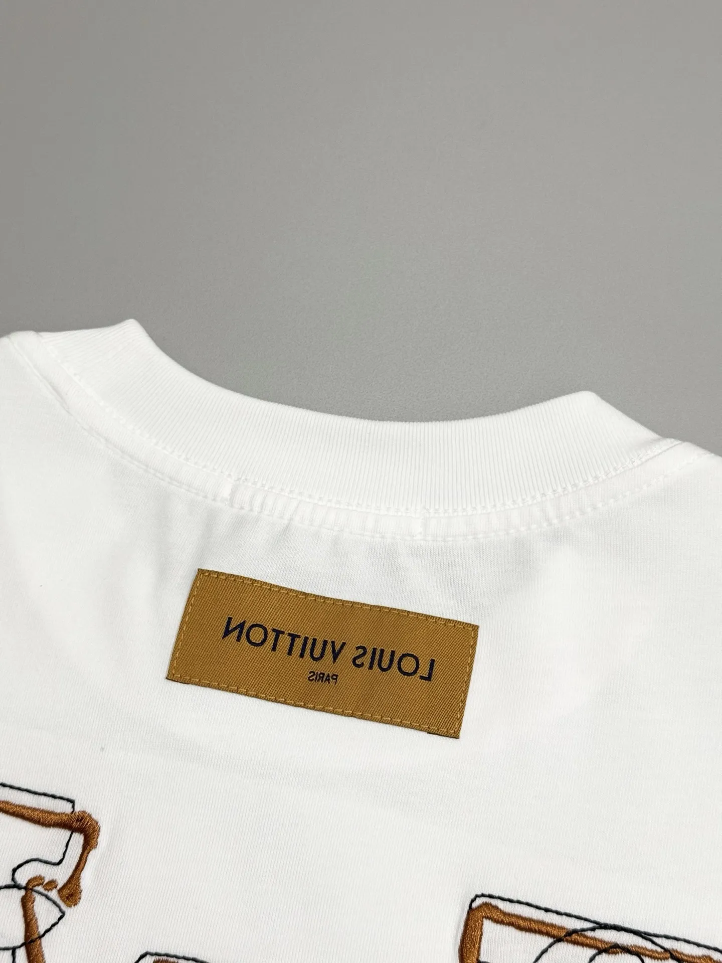 Embroidered Logo Cotton T-Shirt D13513256 — view 6